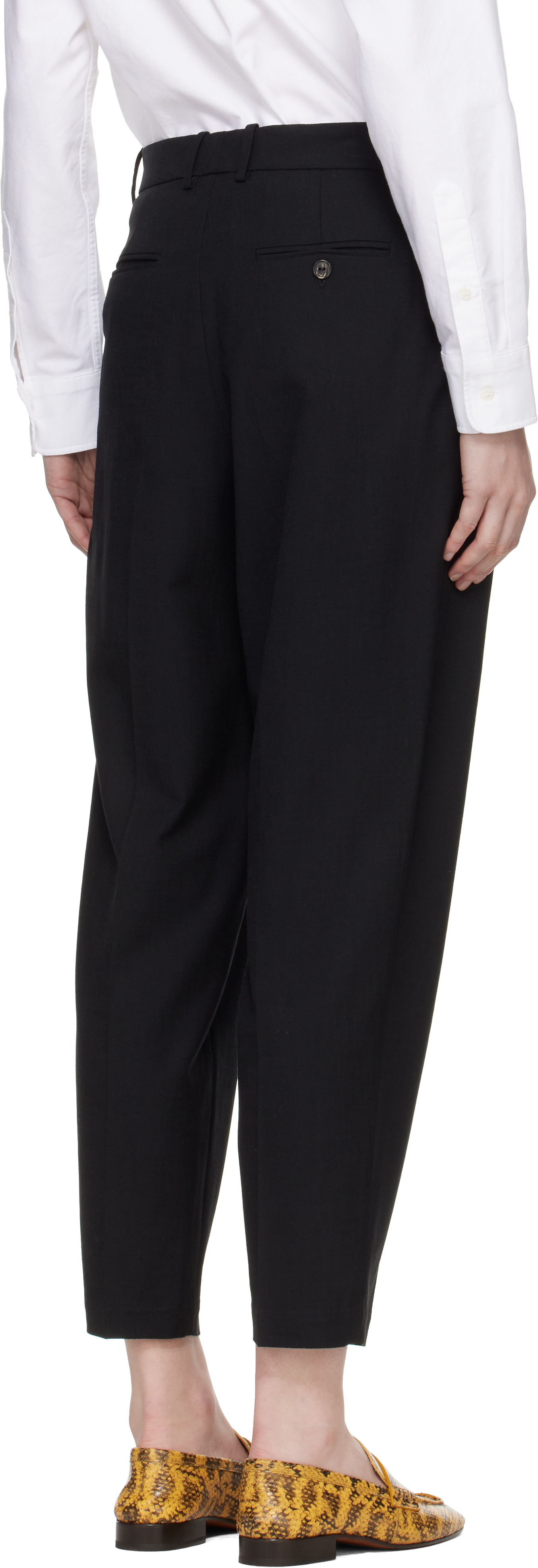 Cordera: Black Carrot Trousers | SSENSE