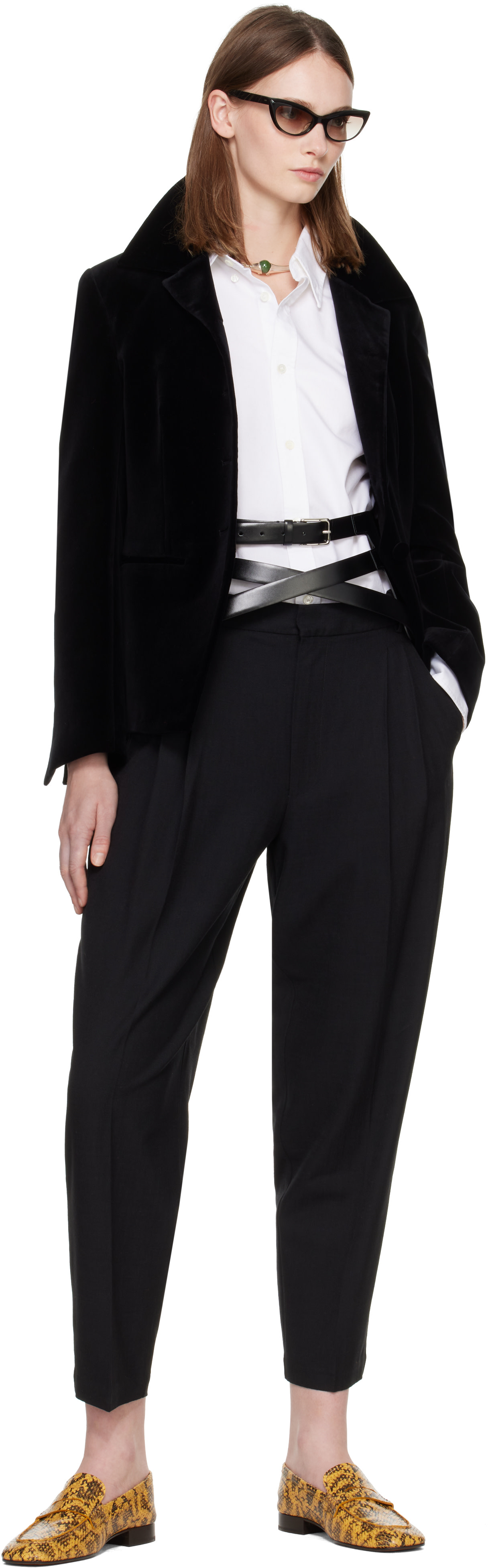 Cordera: Black Carrot Trousers | SSENSE