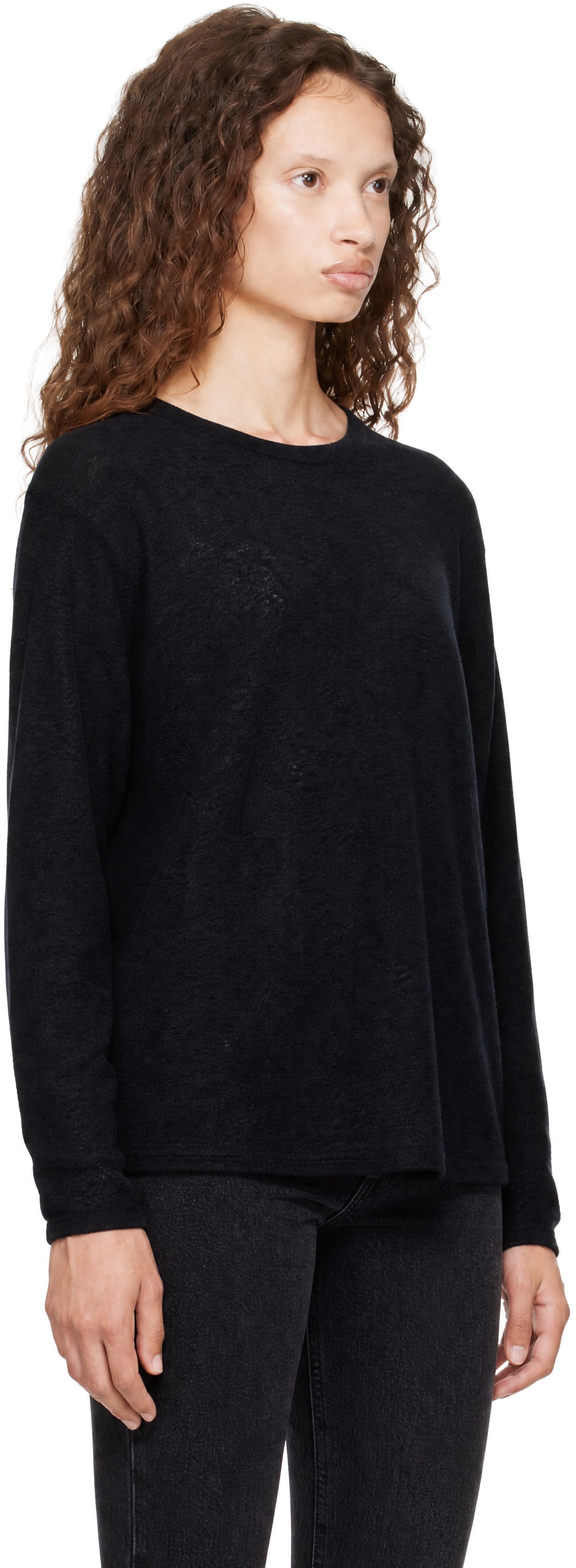CORDERA - Pull gris en laine mérinos