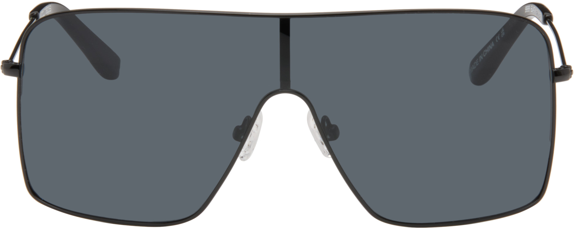 Courrèges - Black Shield Sunglasses