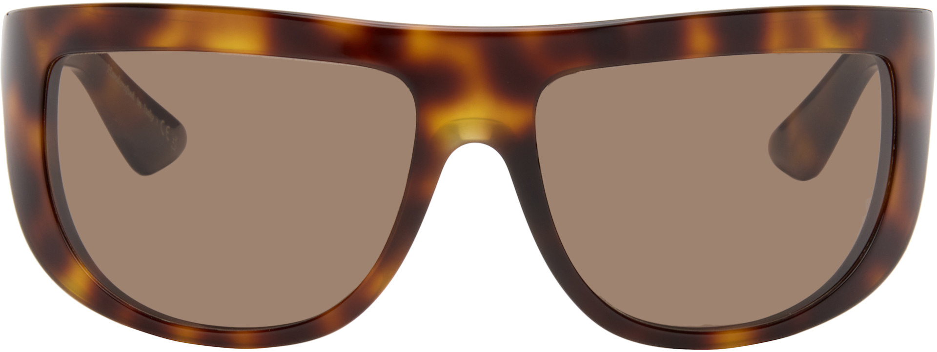 KHAITE: Brown Oliver Peoples Edition 1974C Sunglasses | SSENSE Canada