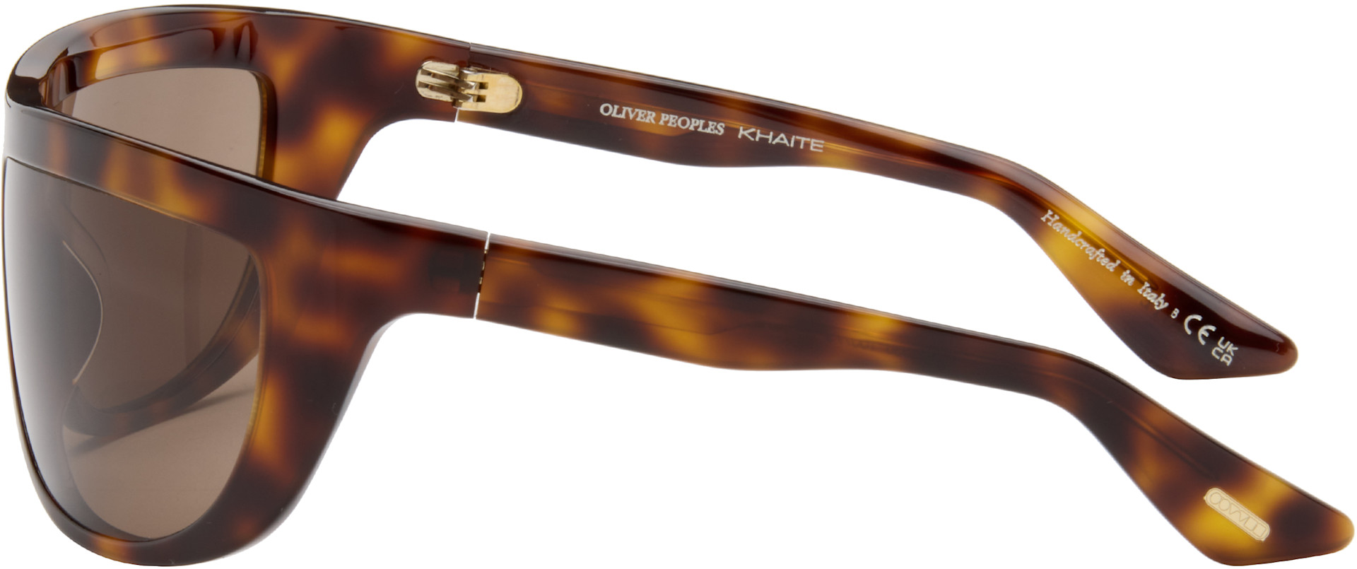 KHAITE: Brown Oliver Peoples Edition 1974C Sunglasses | SSENSE