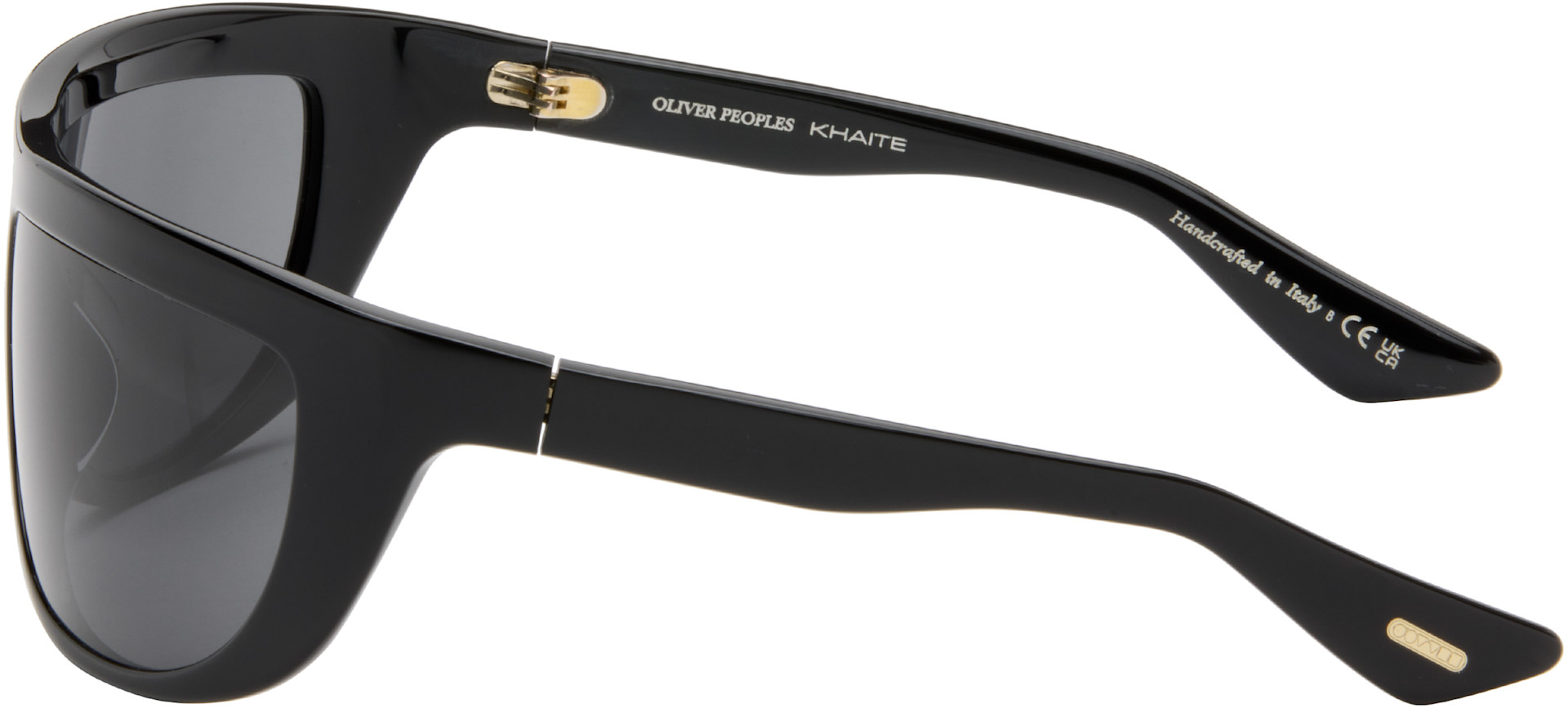 KHAITE: Black Oliver Peoples Edition 1974C Sunglasses | SSENSE