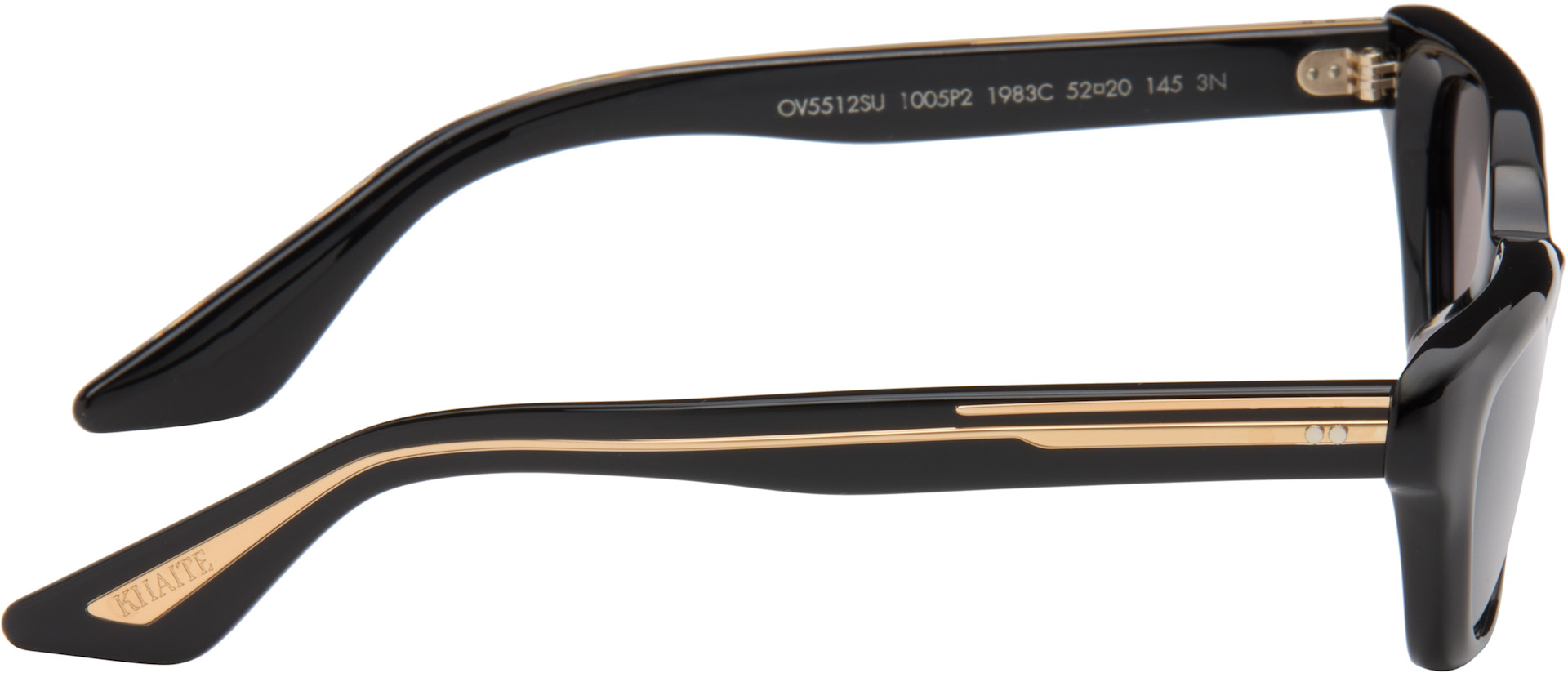 KHAITE: Black Oliver Peoples Edition 1983C Sunglasses | SSENSE
