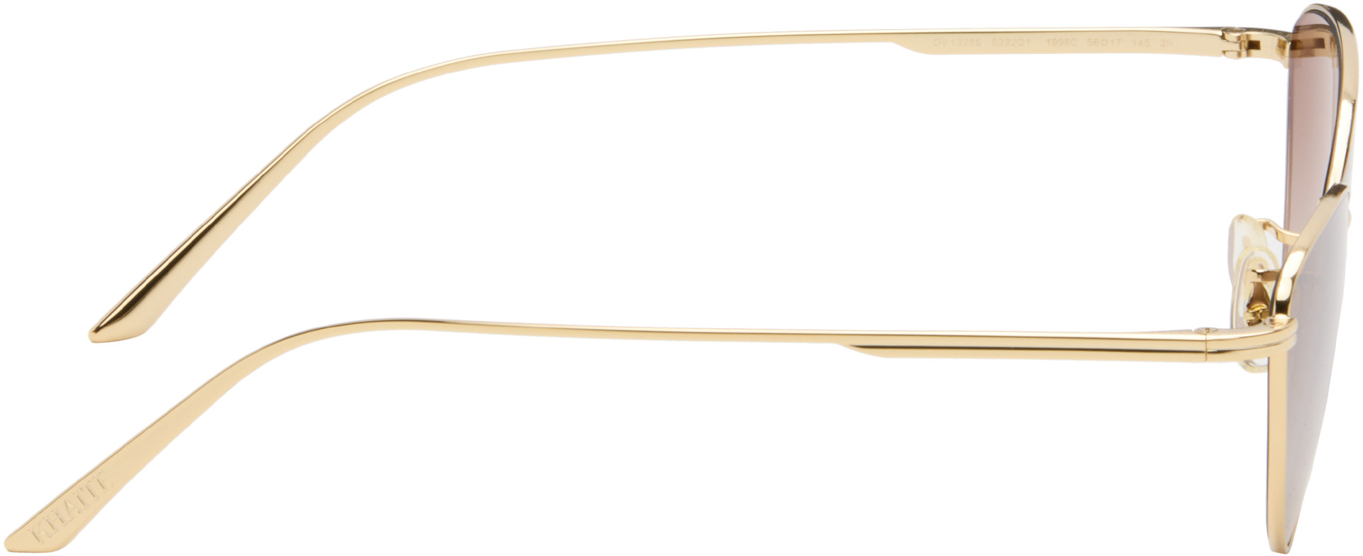 KHAITE: Gold Oliver Peoples Edition 1998C Sunglasses | SSENSE