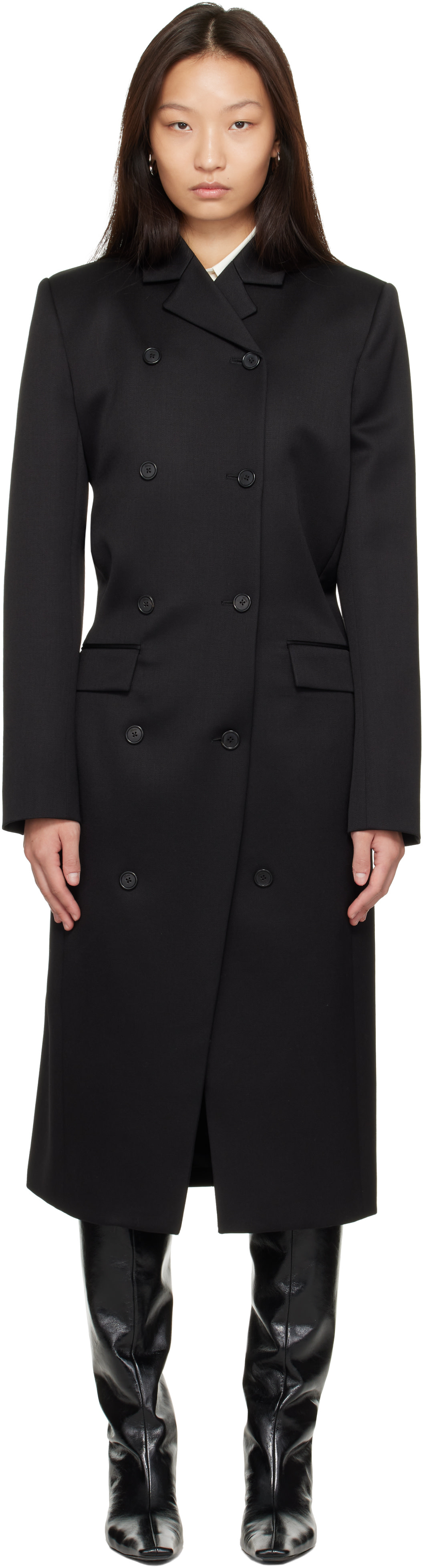 KHAITE - Manteau Rolon noir
