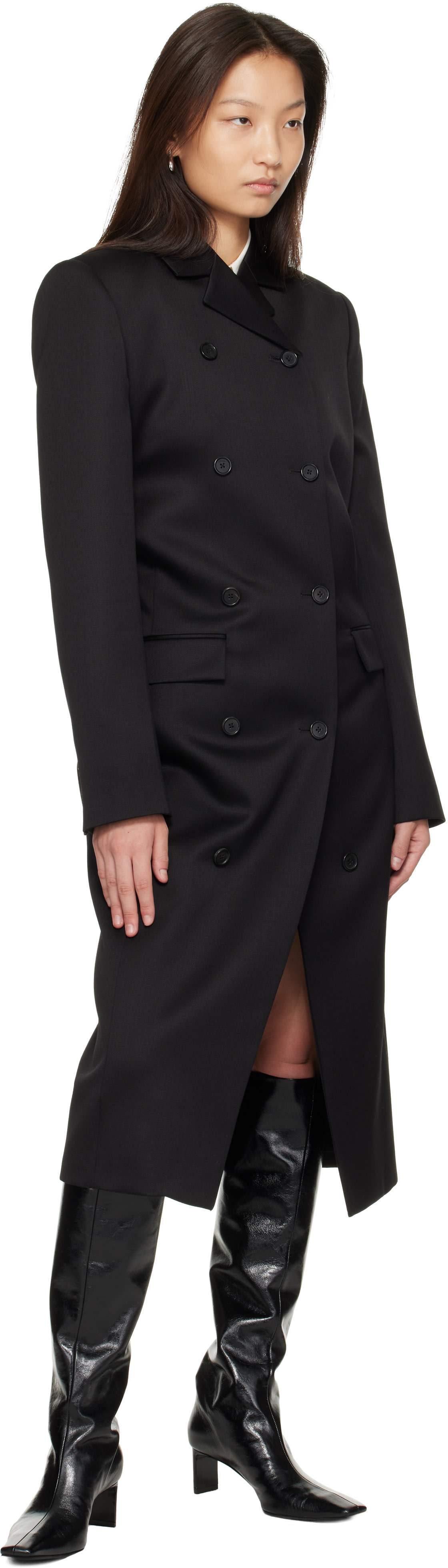 KHAITE - Manteau Rolon noir