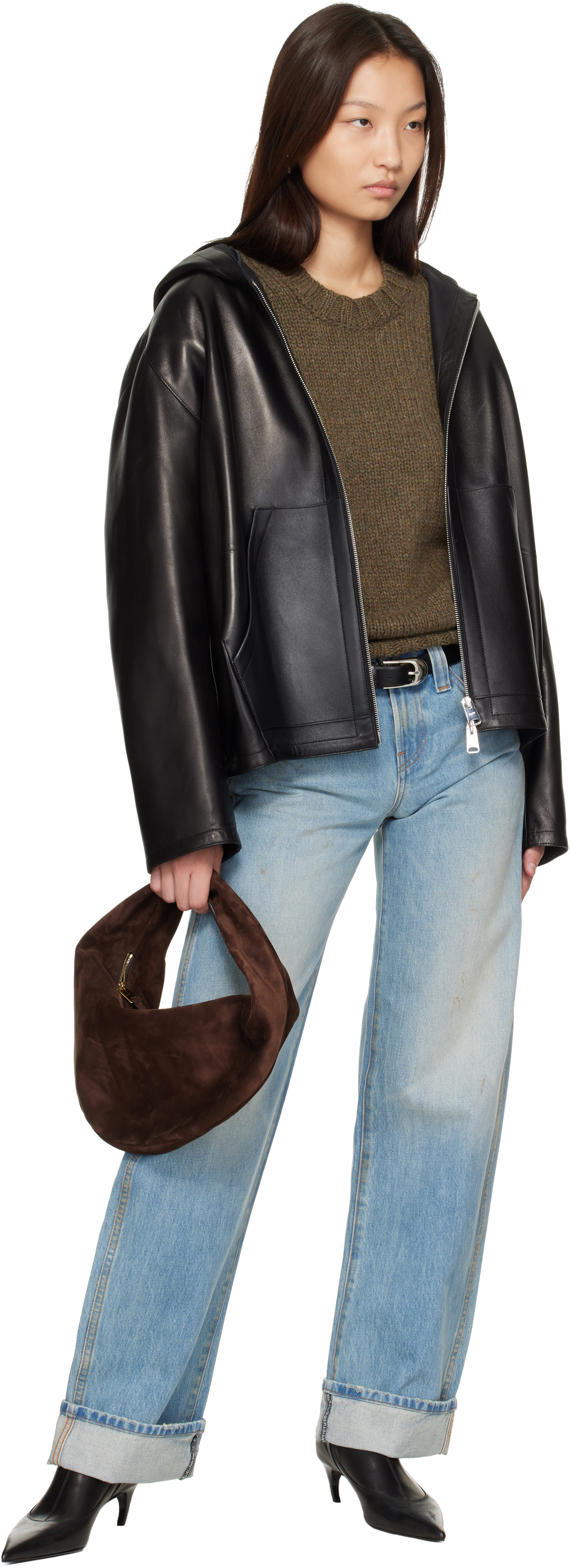 KHAITE - Blue Karo Jeans