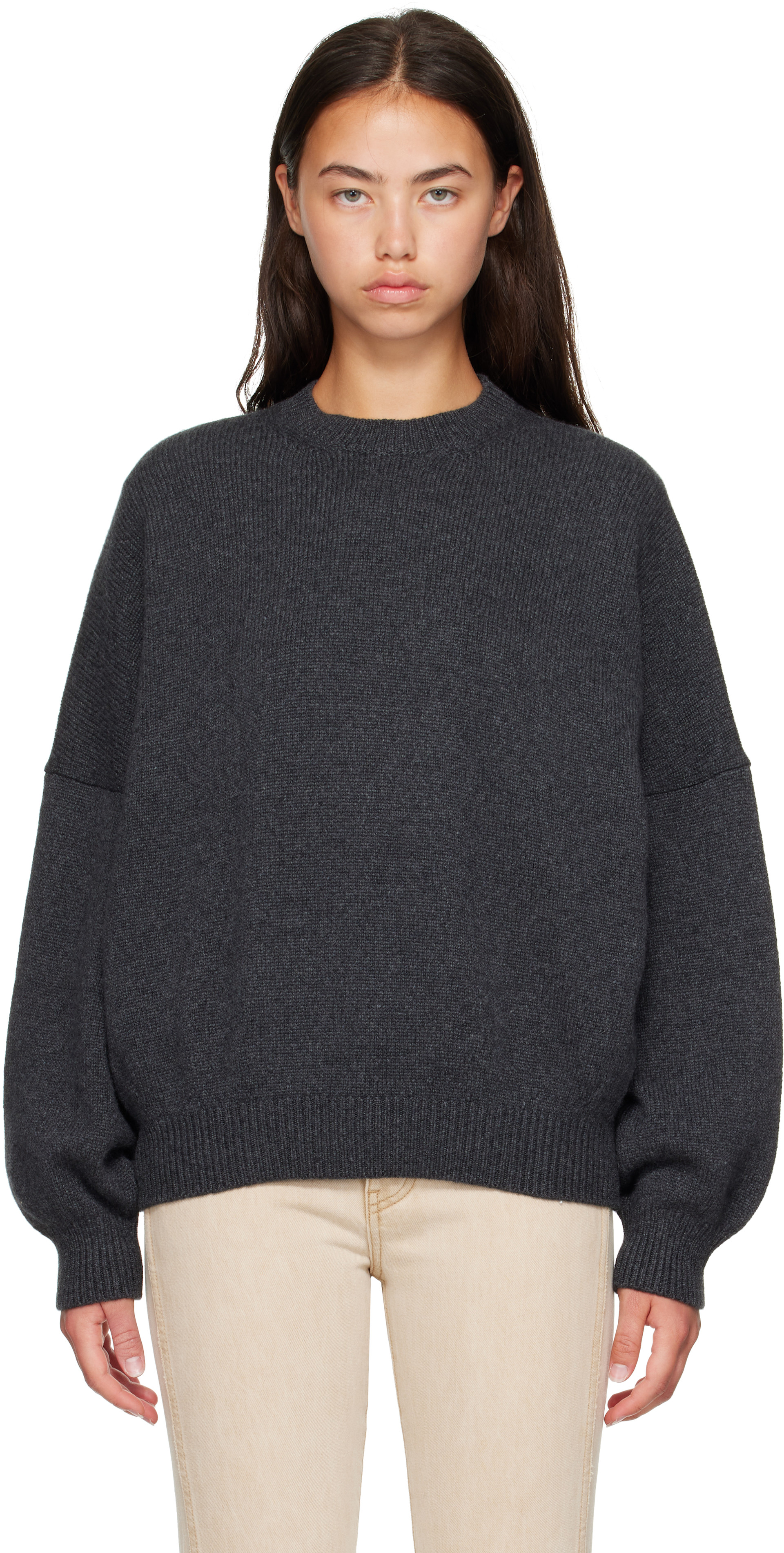 KHAITE - Pull Margaux gris