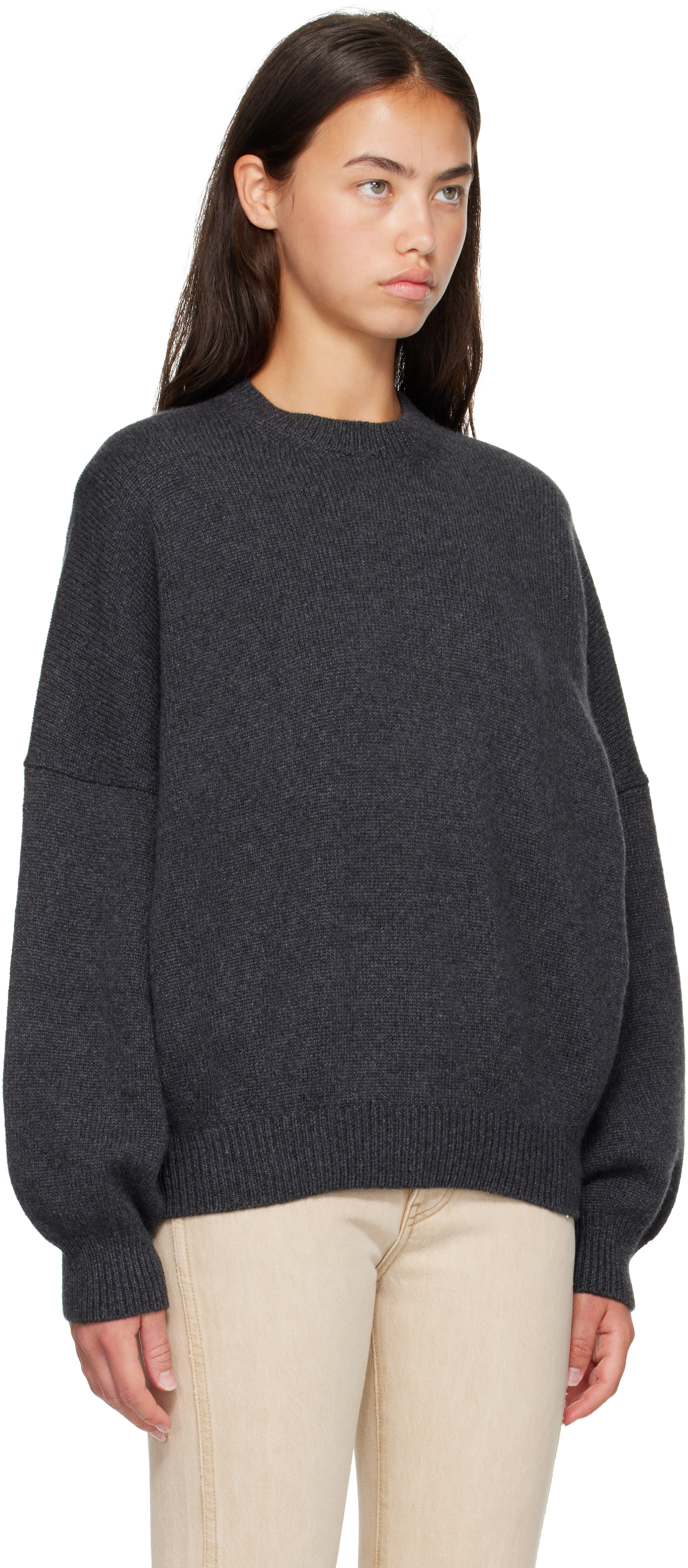 KHAITE - Pull Margaux gris