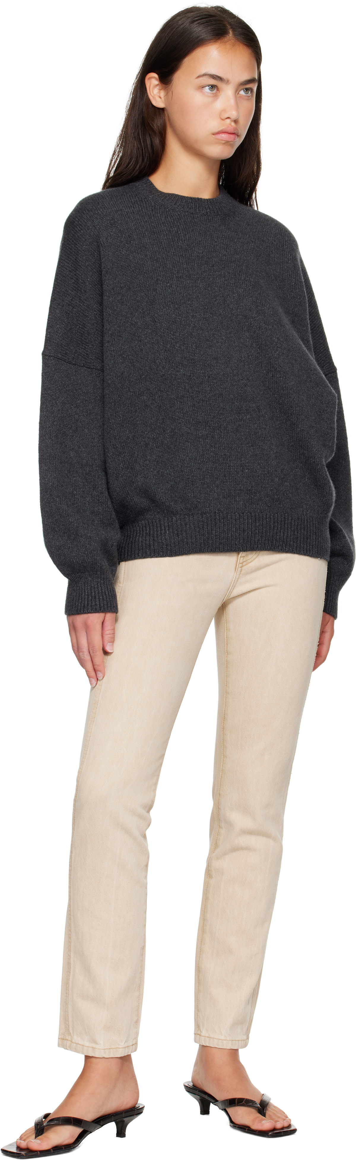 KHAITE - Pull Margaux gris