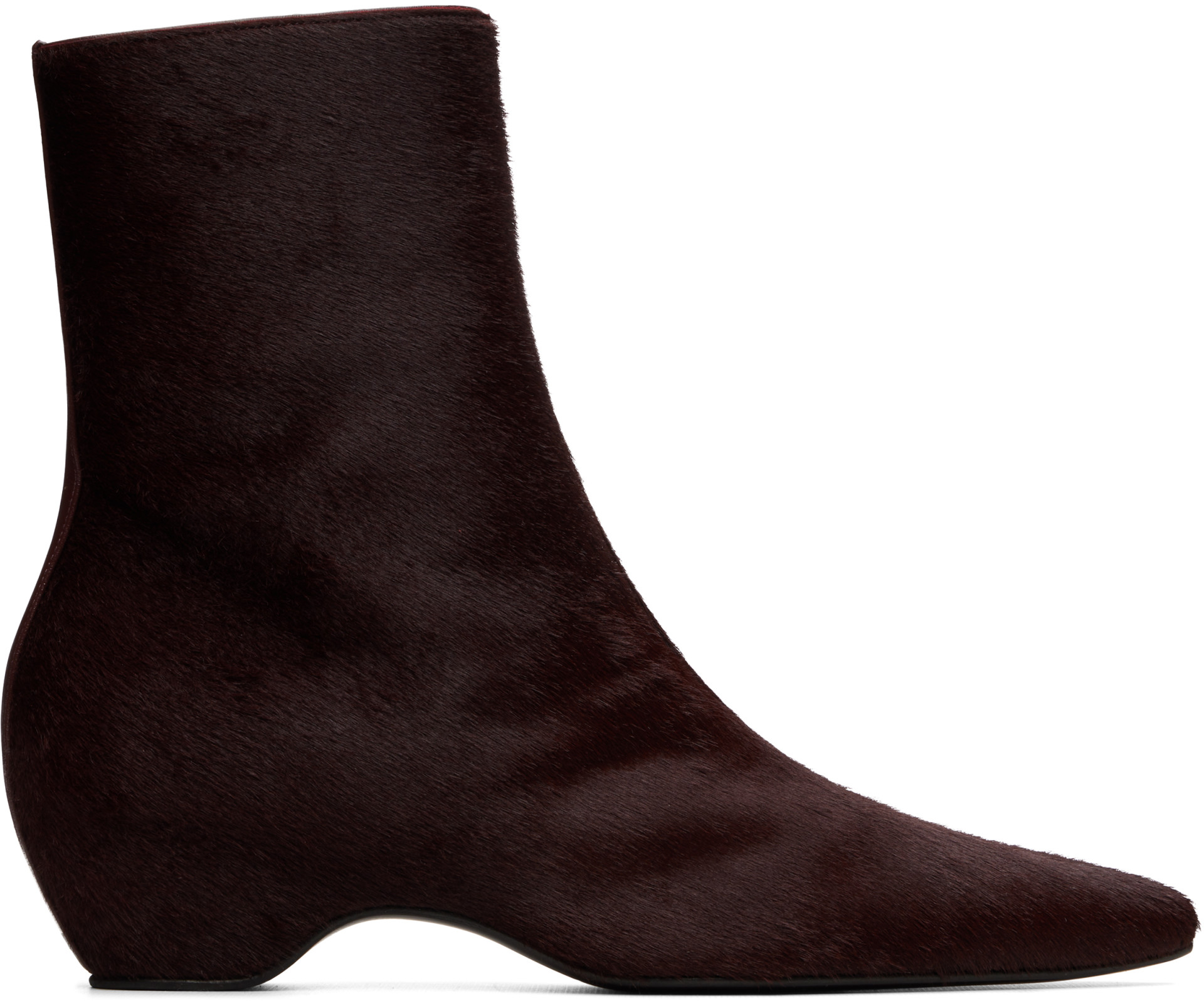 KHAITE - Bottines Sybil bourgogne