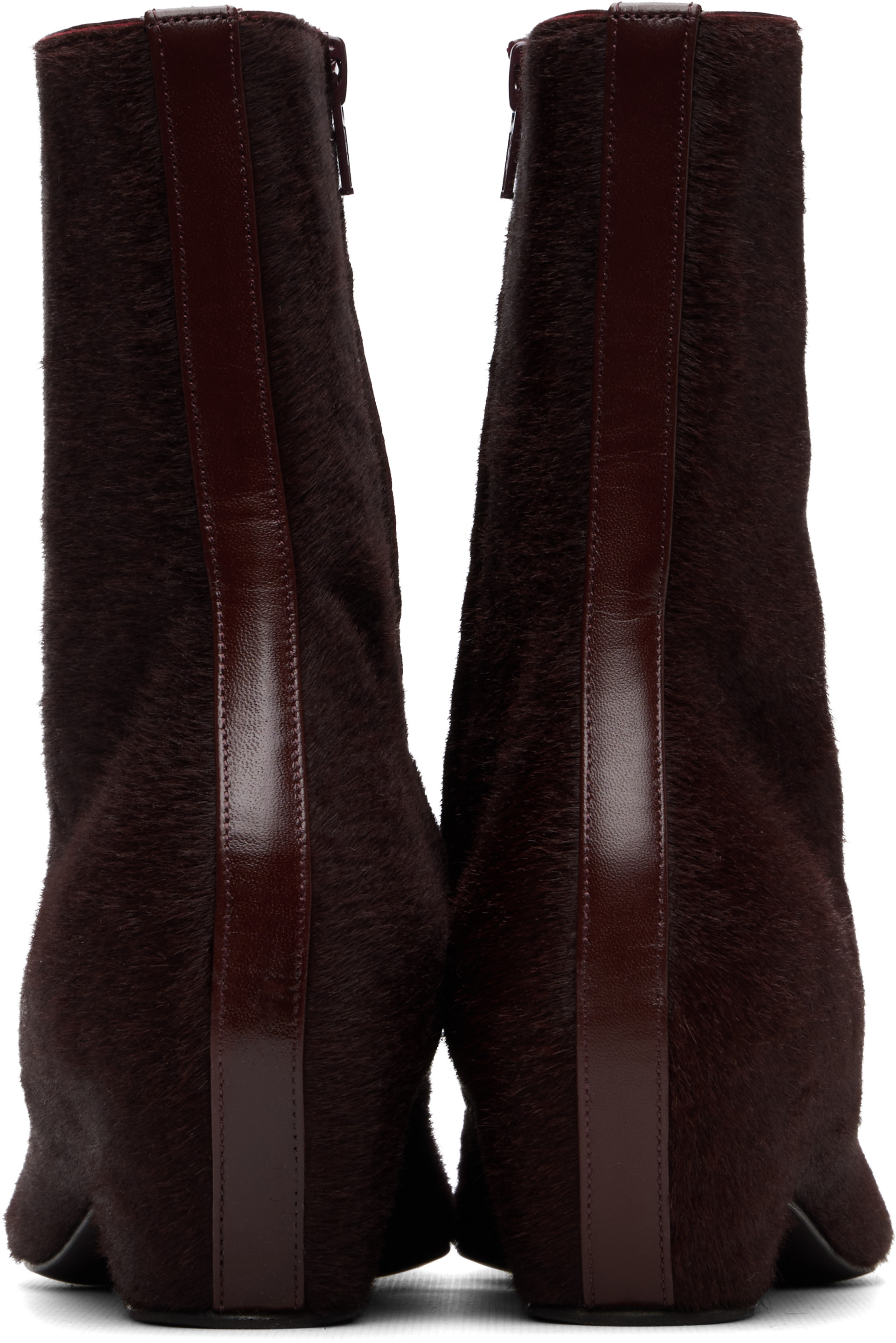 KHAITE - Bottines Sybil bourgogne