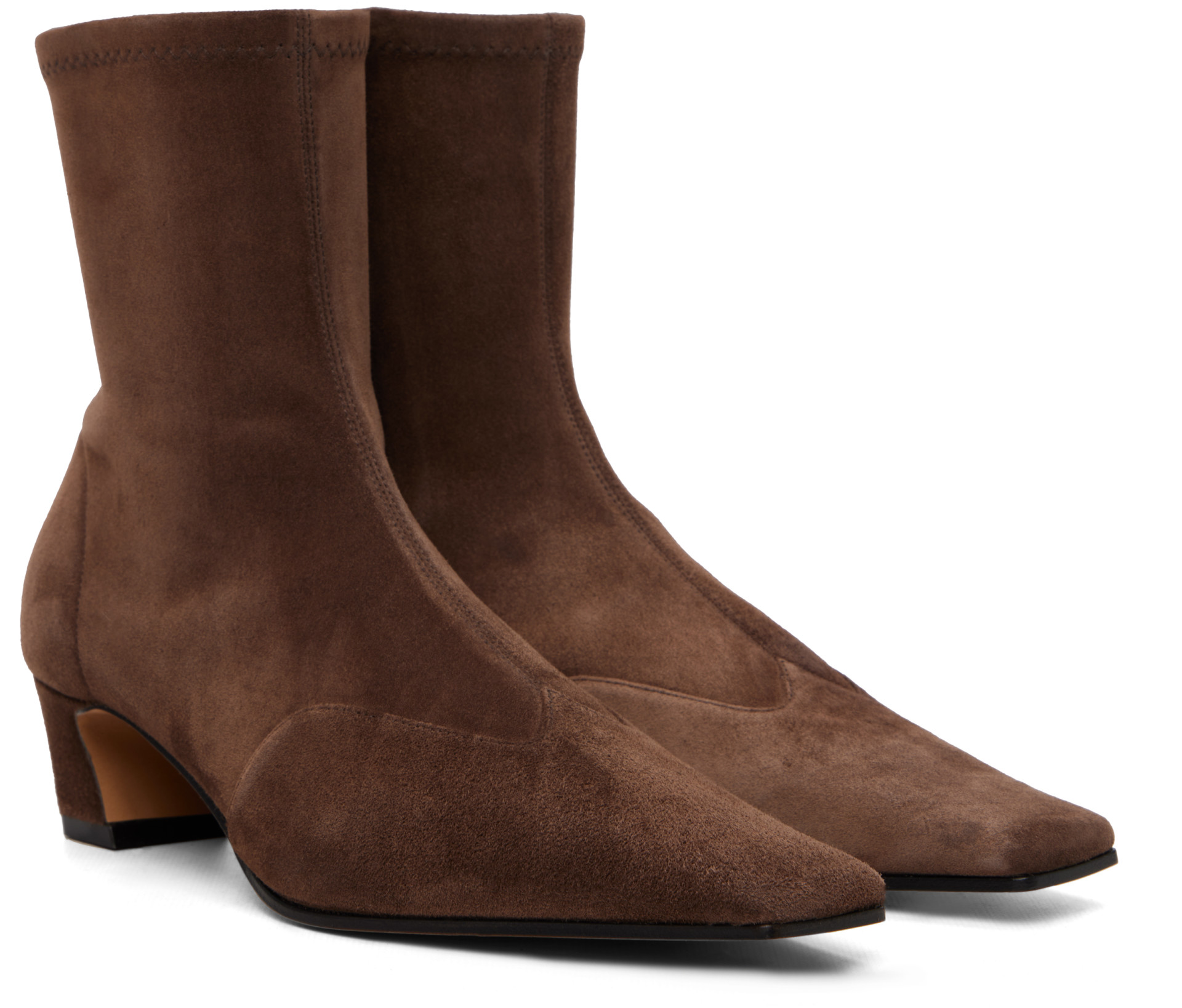 KHAITE - Bottines Nevada brunes