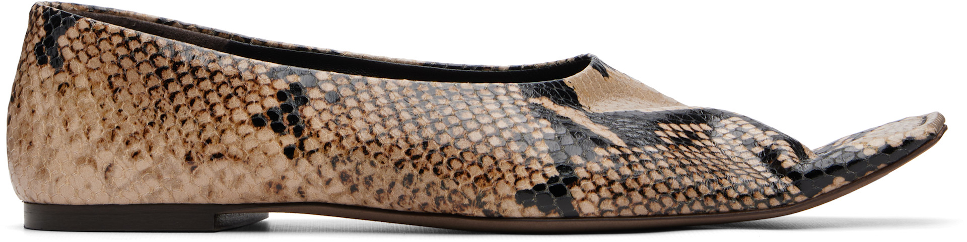 KHAITE - Ballerines Marlene taupe