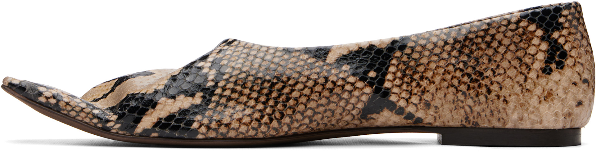 KHAITE - Ballerines Marlene taupe