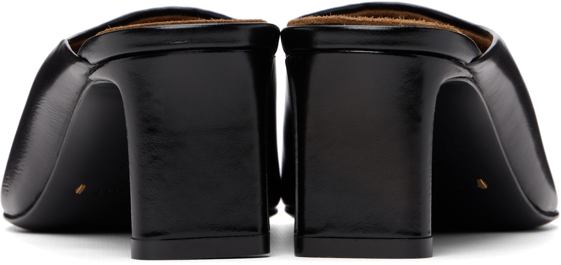 KHAITE - Mules à talon Colt noires