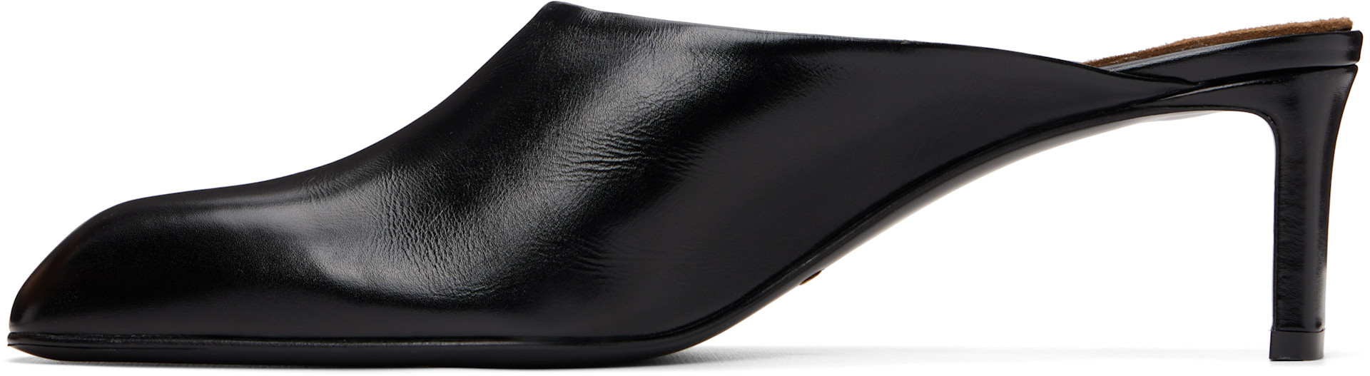 KHAITE - Mules à talon Colt noires