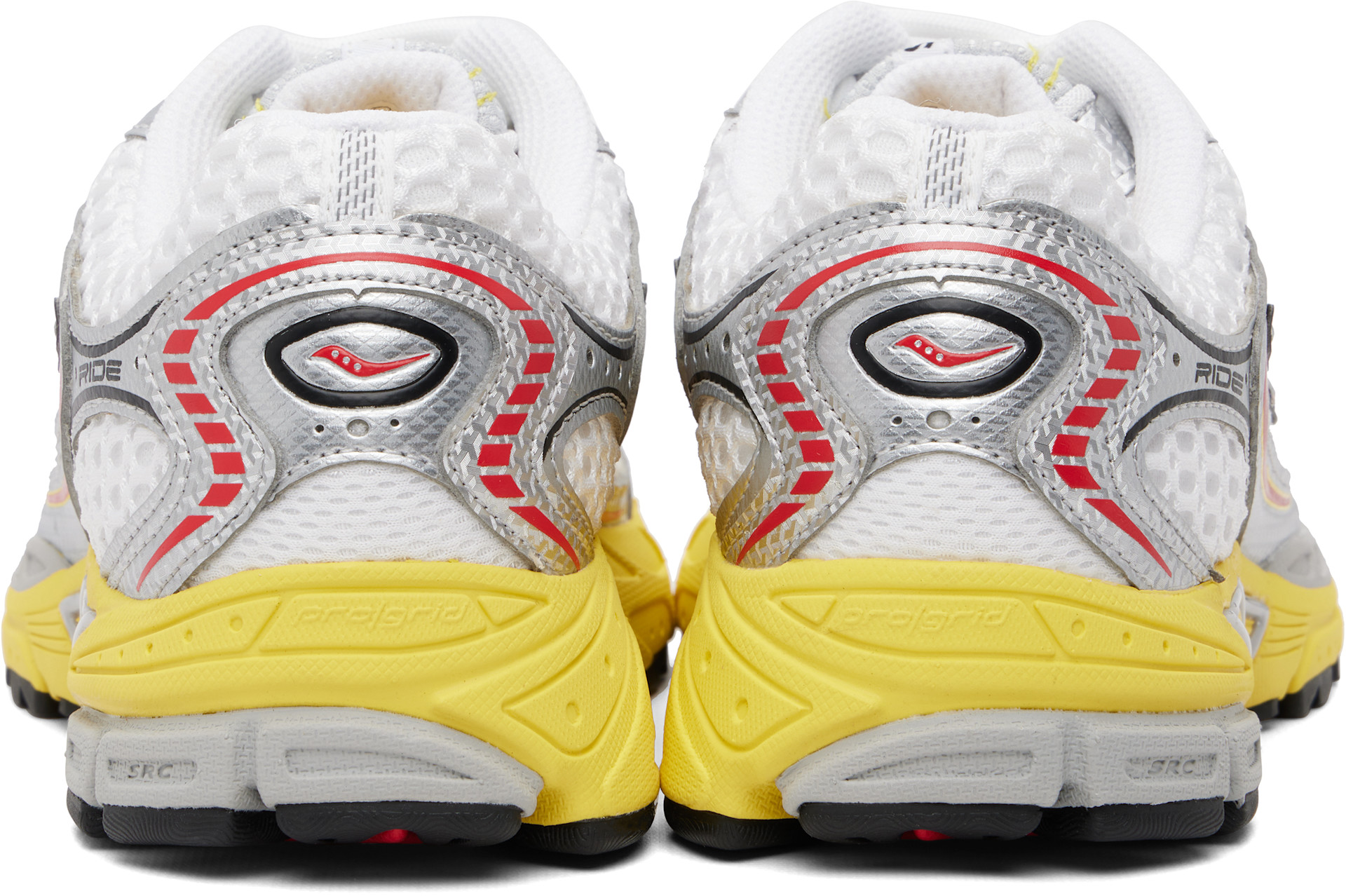 Saucony - 화이트 & 실버 프로그리드 라이드 1 스니커즈