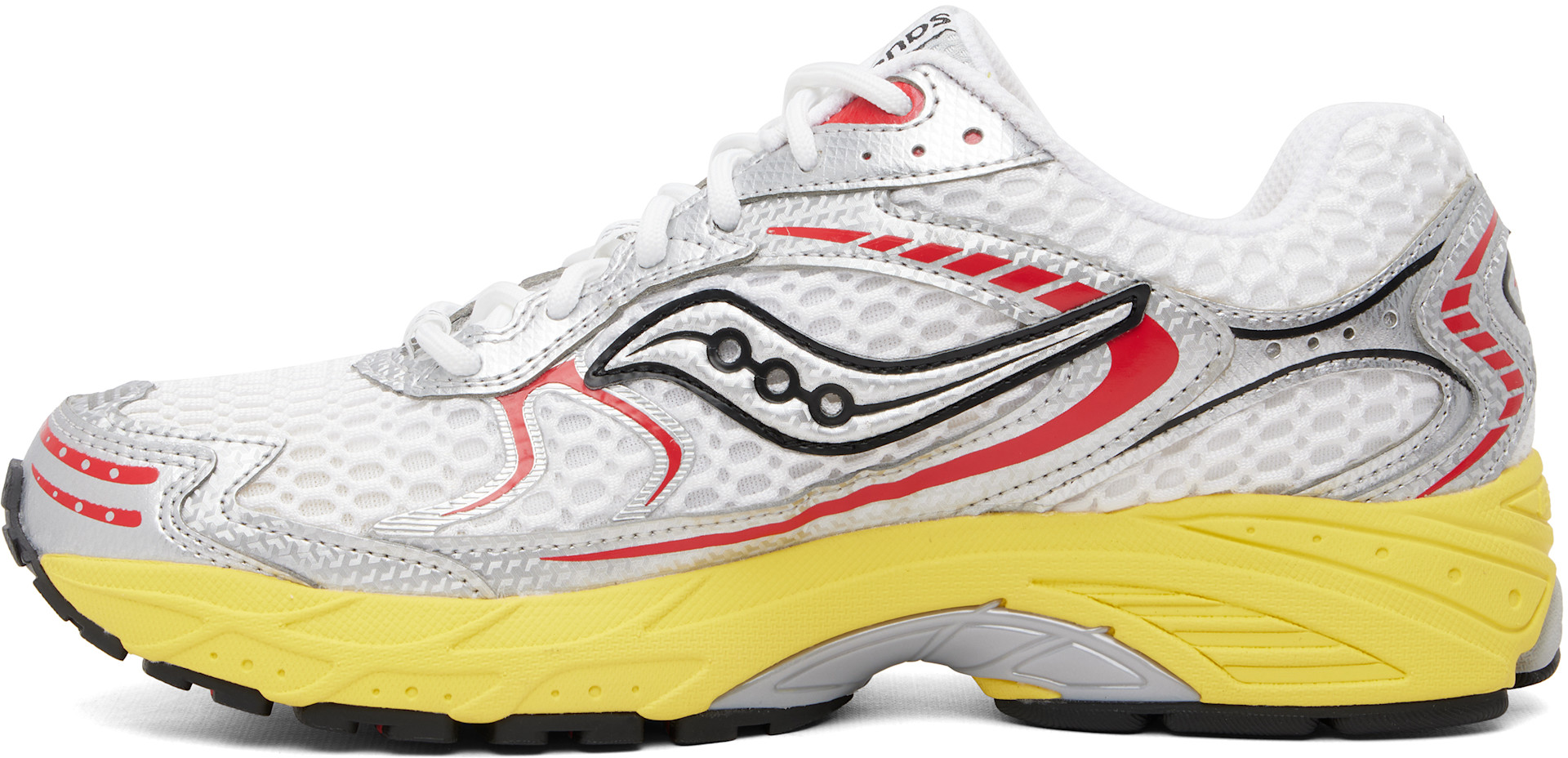 Saucony - 화이트 & 실버 프로그리드 라이드 1 스니커즈