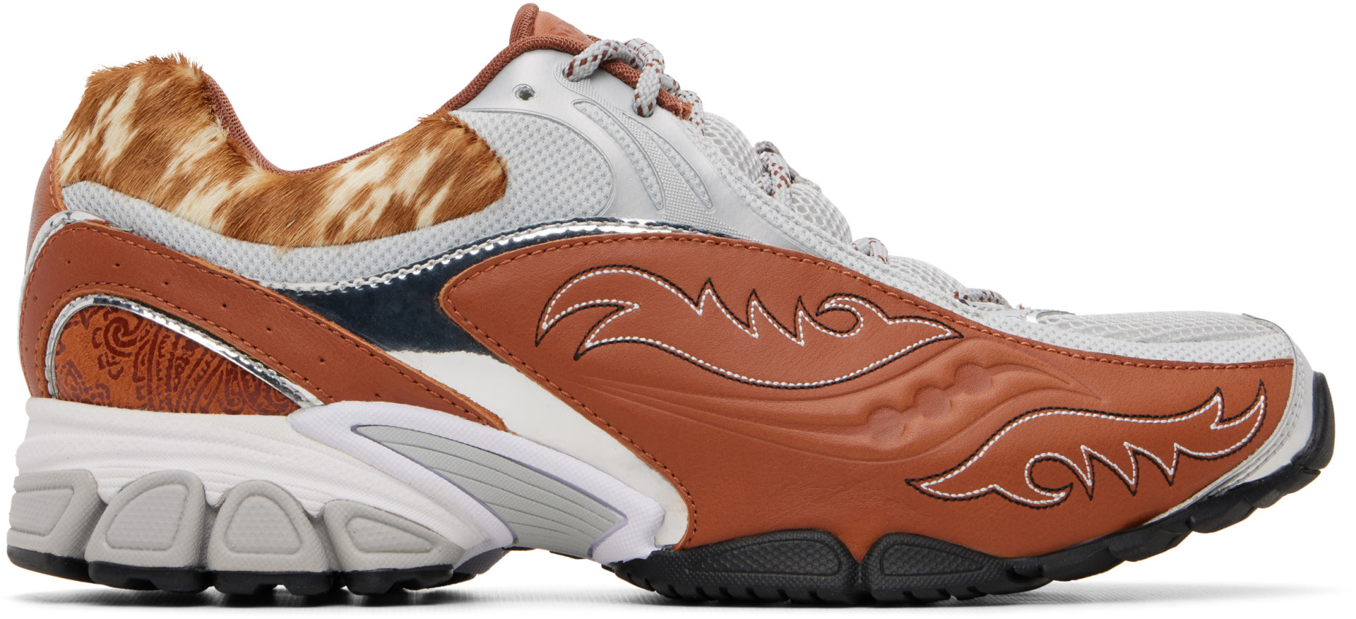 Saucony - Silver ProGrid V2 Space Cowboy Sneakers