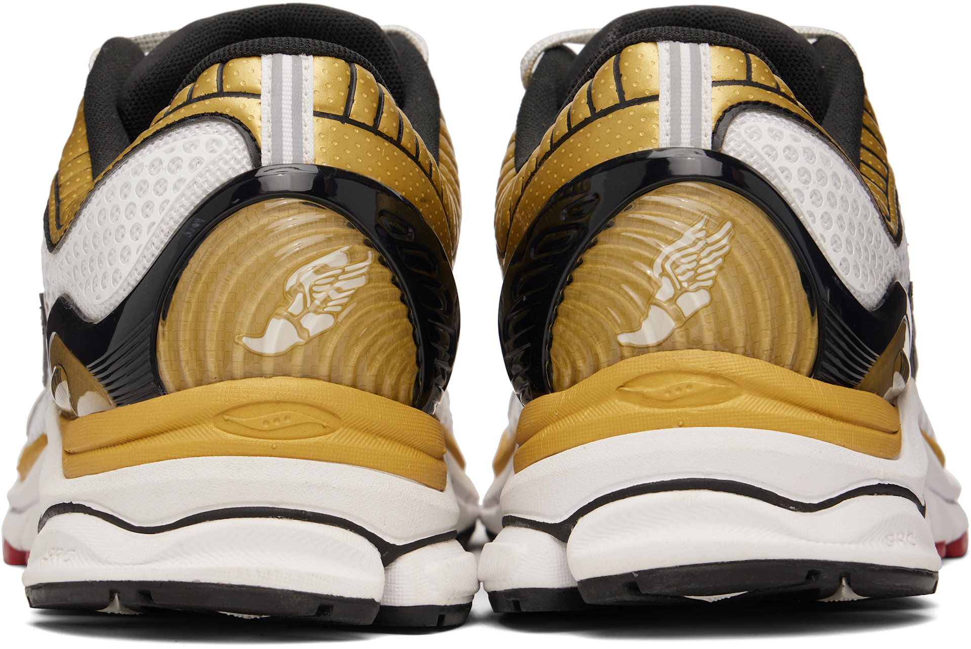 Saucony - Baskets Paramount blanc et doré à technologie ProGrid
