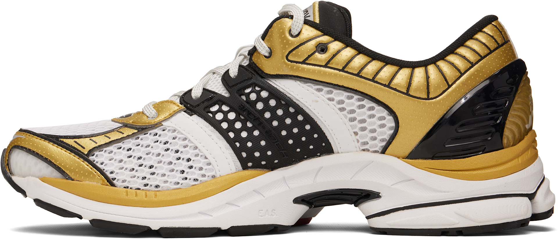Saucony - Baskets Paramount blanc et doré à technologie ProGrid