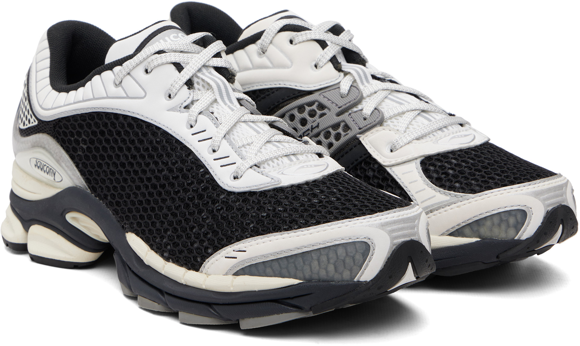 Saucony - Baskets Paramount noir et blanc à technologie ProGrid