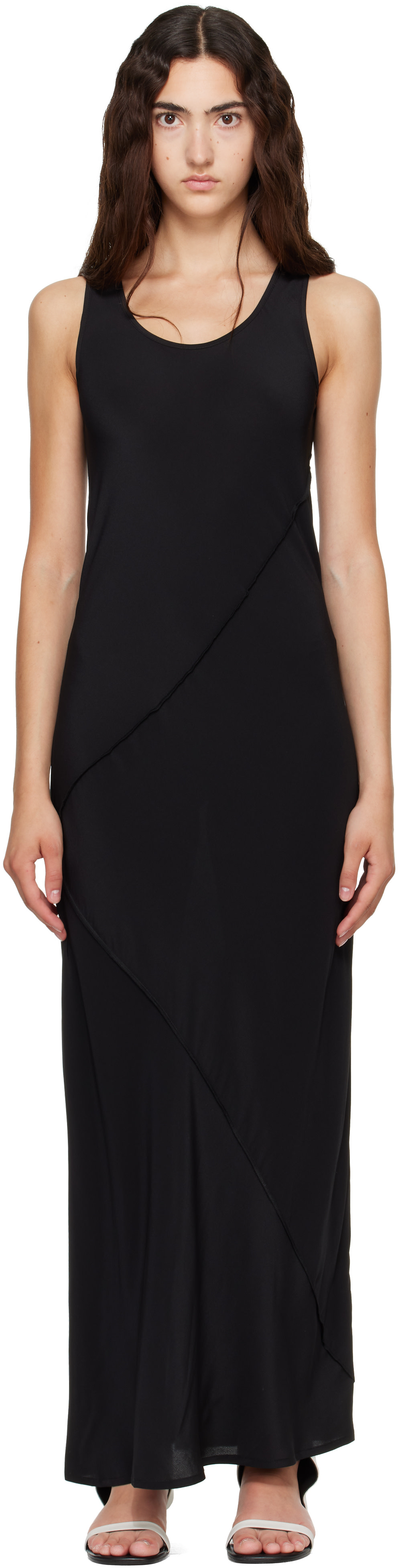 Baserange - Robe longue Lava noire