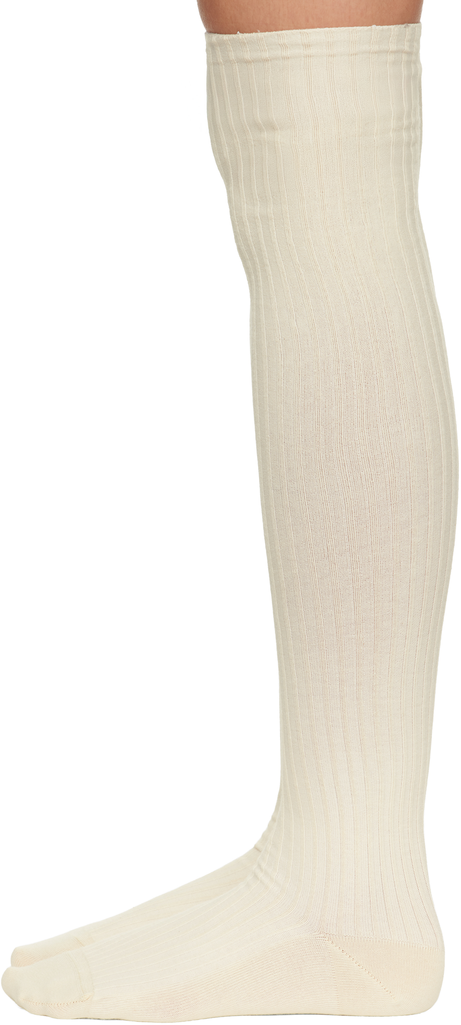 Baserange - Off-White Overknee Socks