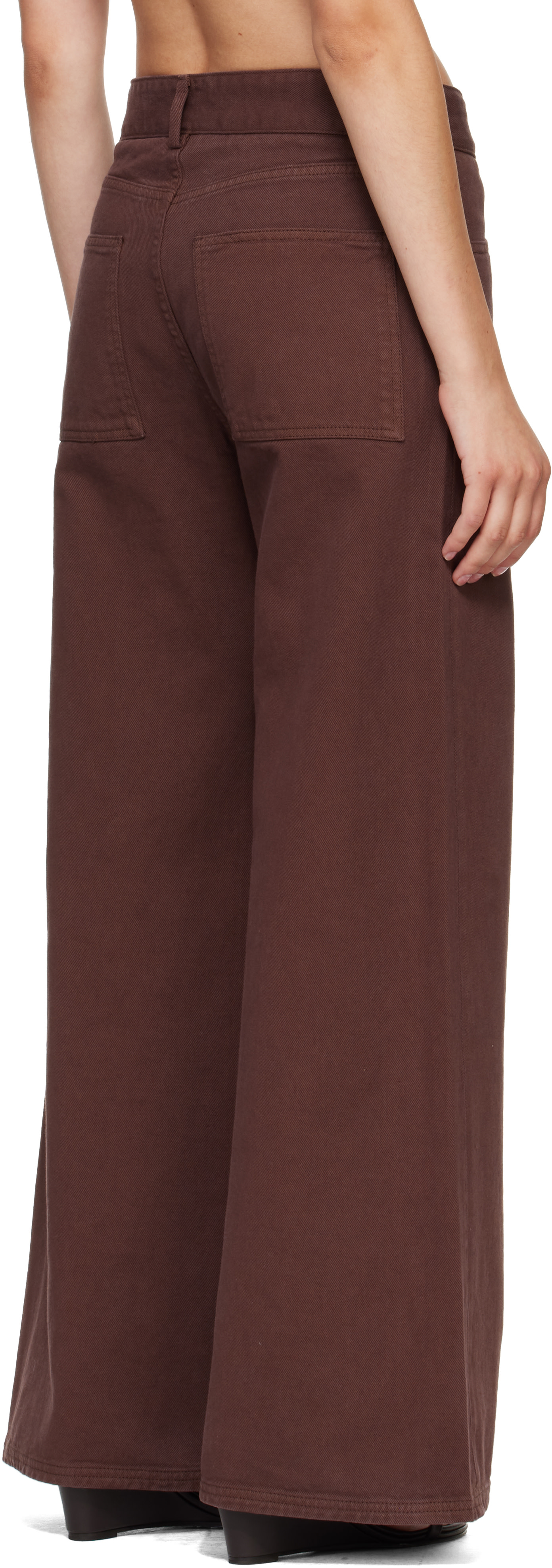 Baserange - Pantalon ample Tajo brun