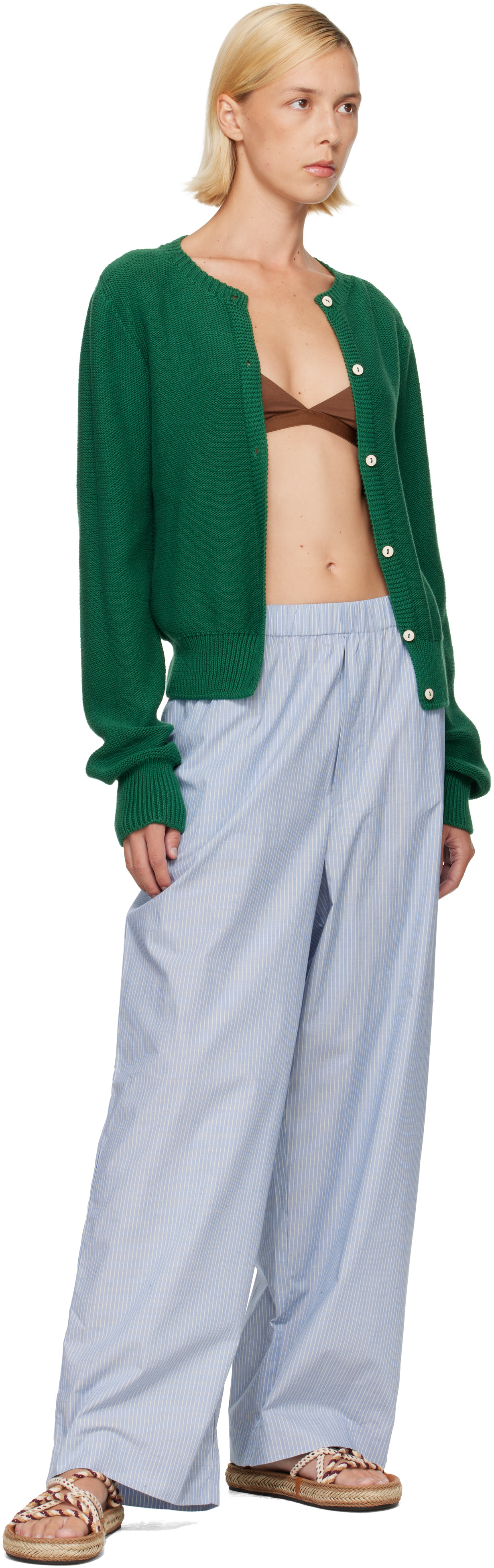 Baserange: Green Tier Cardigan | SSENSE