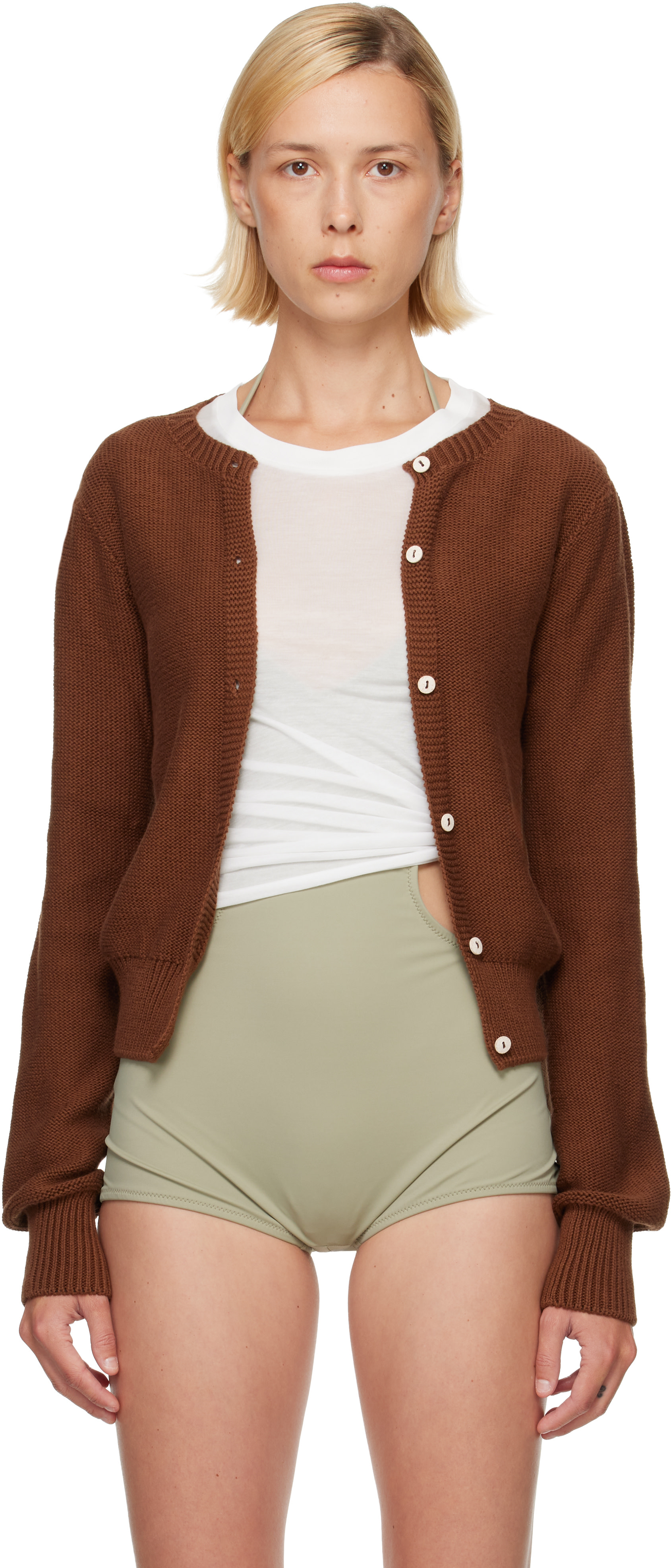 Baserange - Cardigan Tier brun
