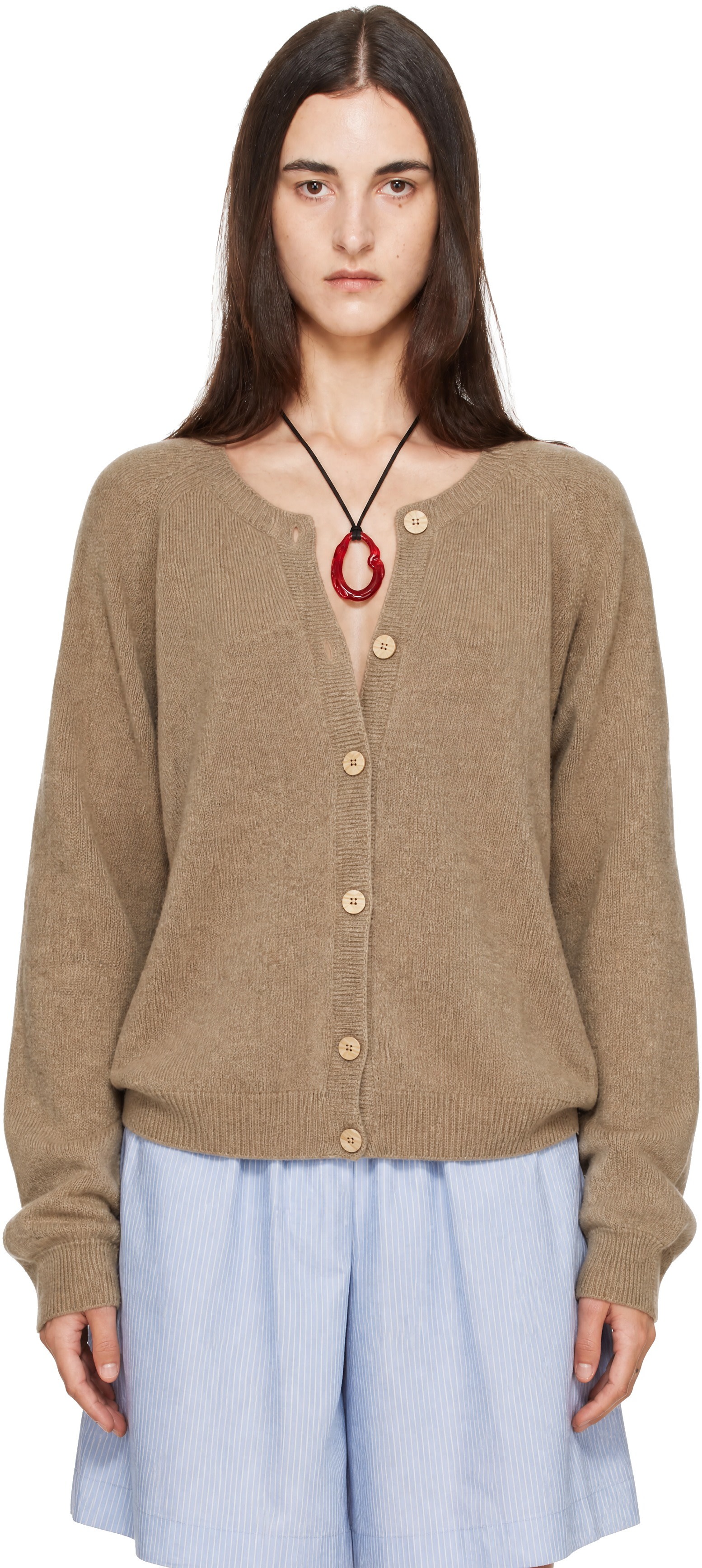 Baserange - Cardigan Soar brun