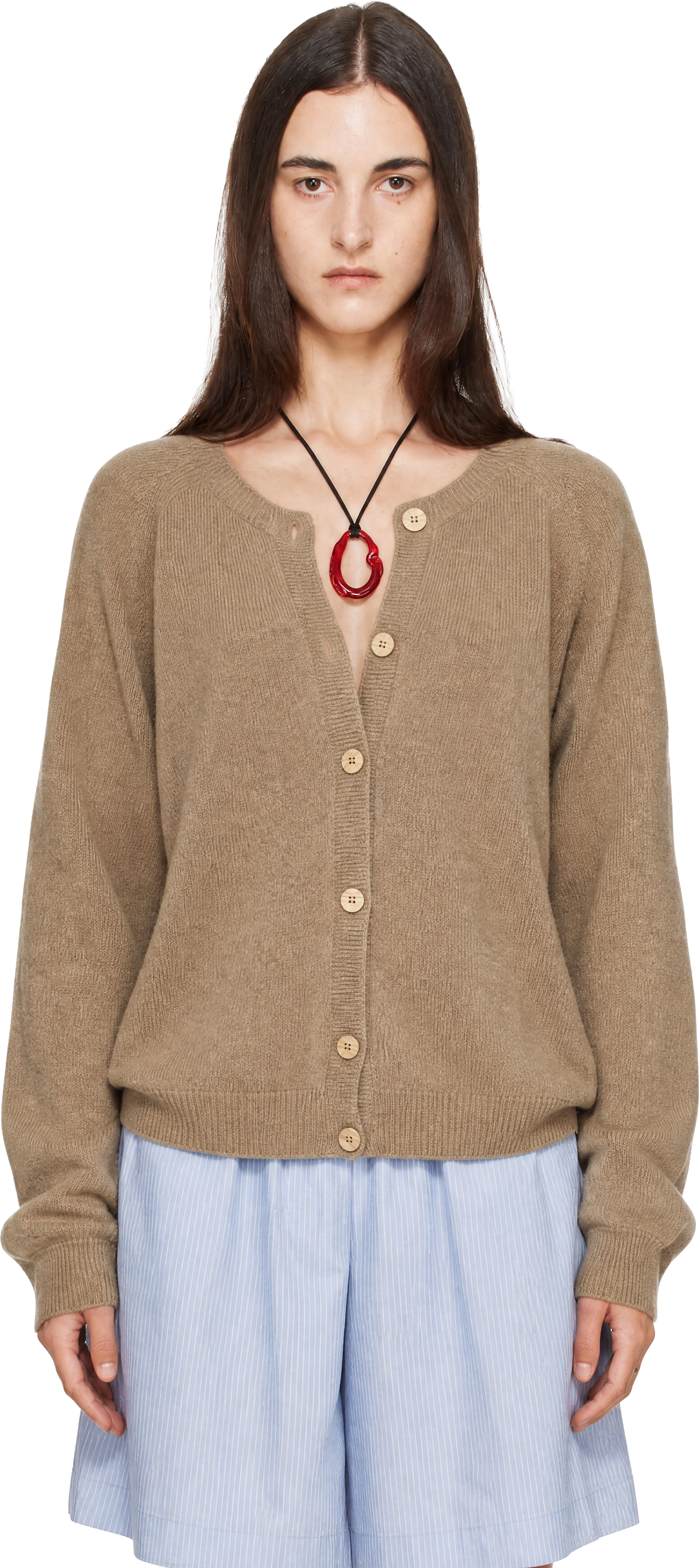 Baserange - Cardigan Soar brun
