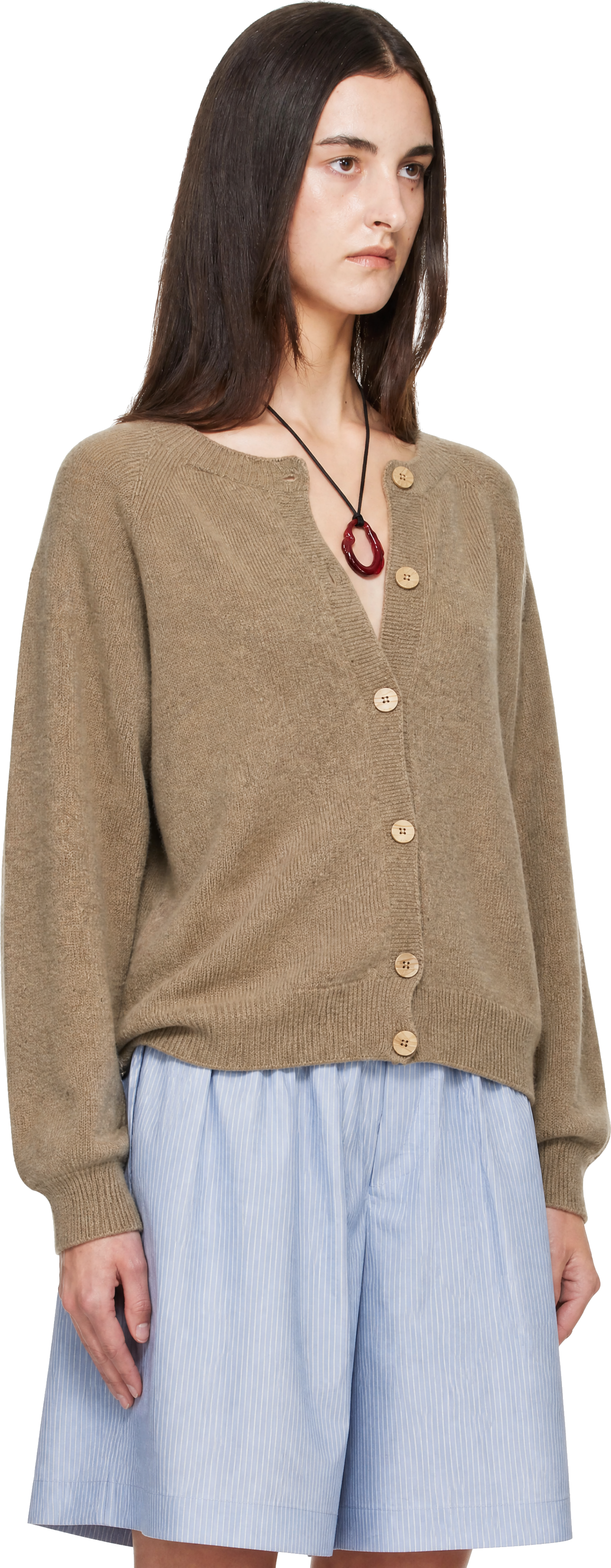 Baserange - Cardigan Soar brun
