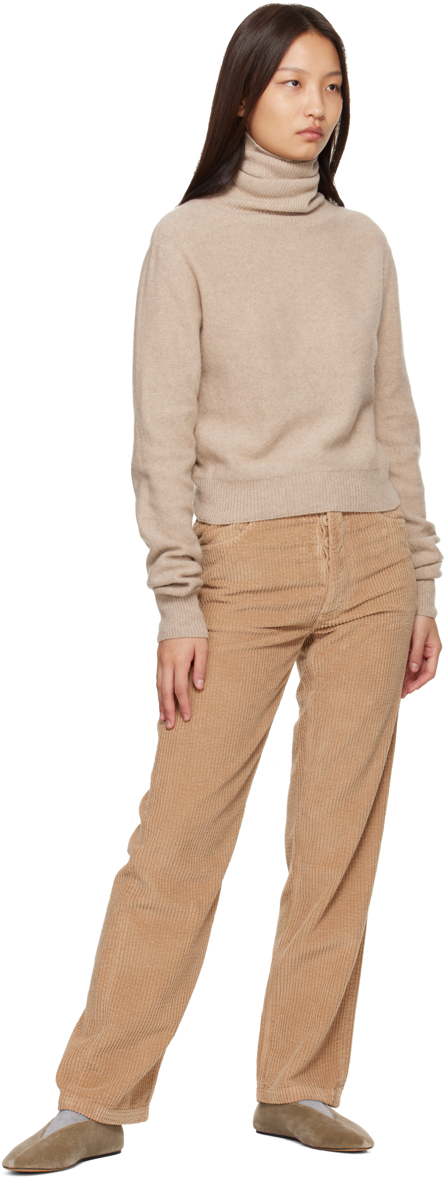 Baserange - Tan Tier Turtleneck