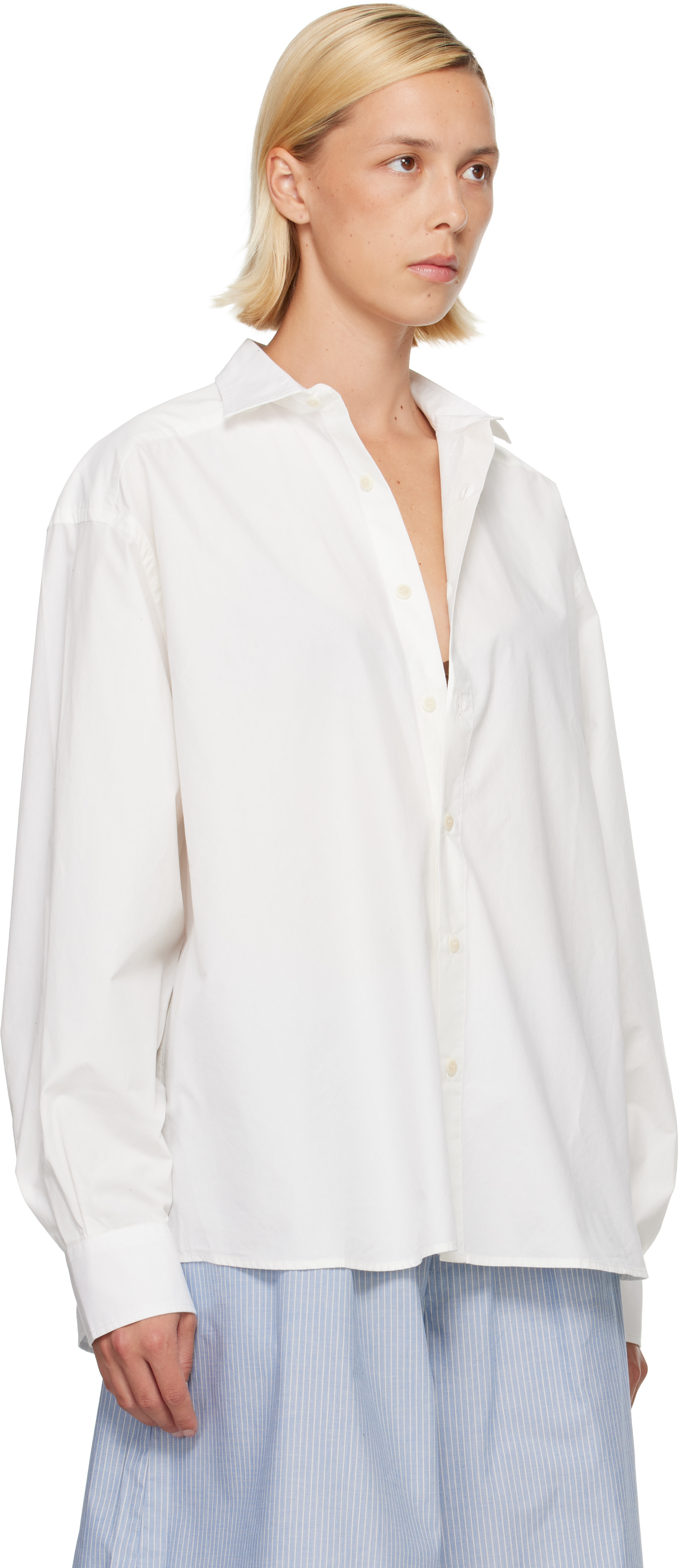 Baserange - Chemise Claude blanc cassé