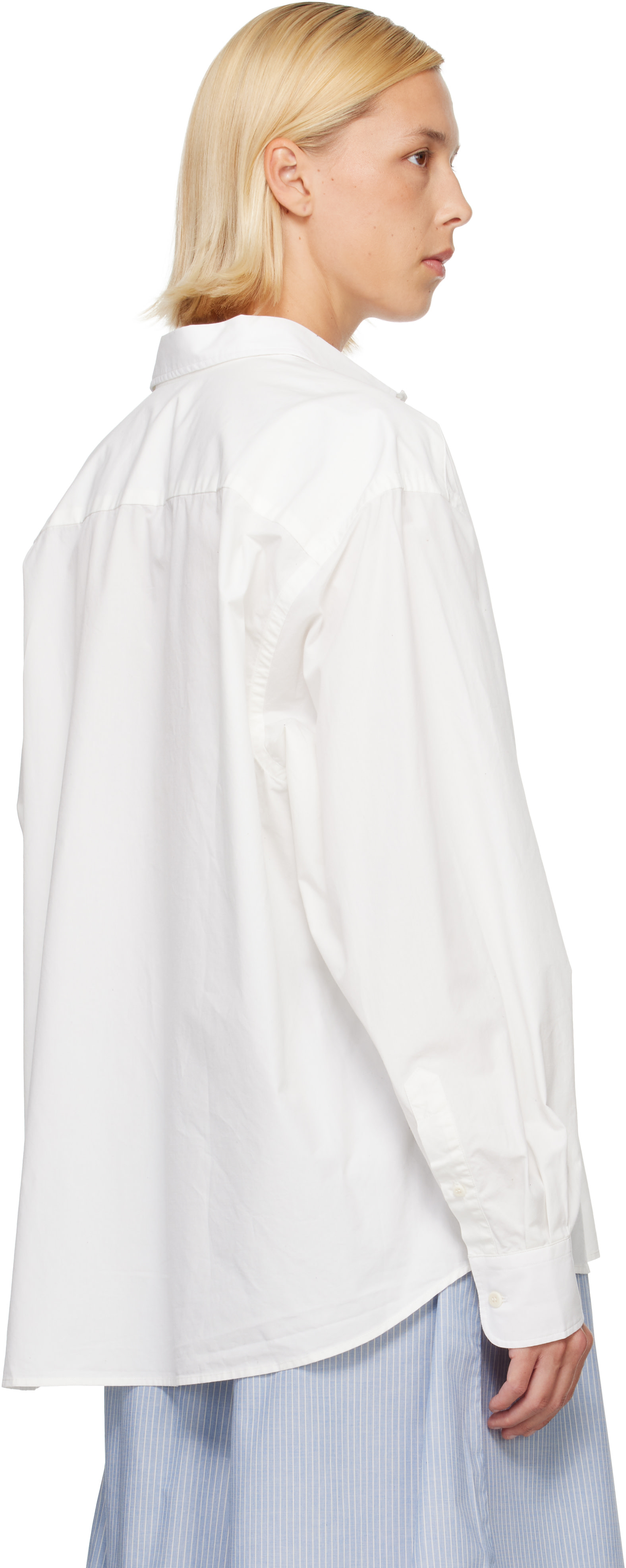 Baserange - Chemise Claude blanc cassé