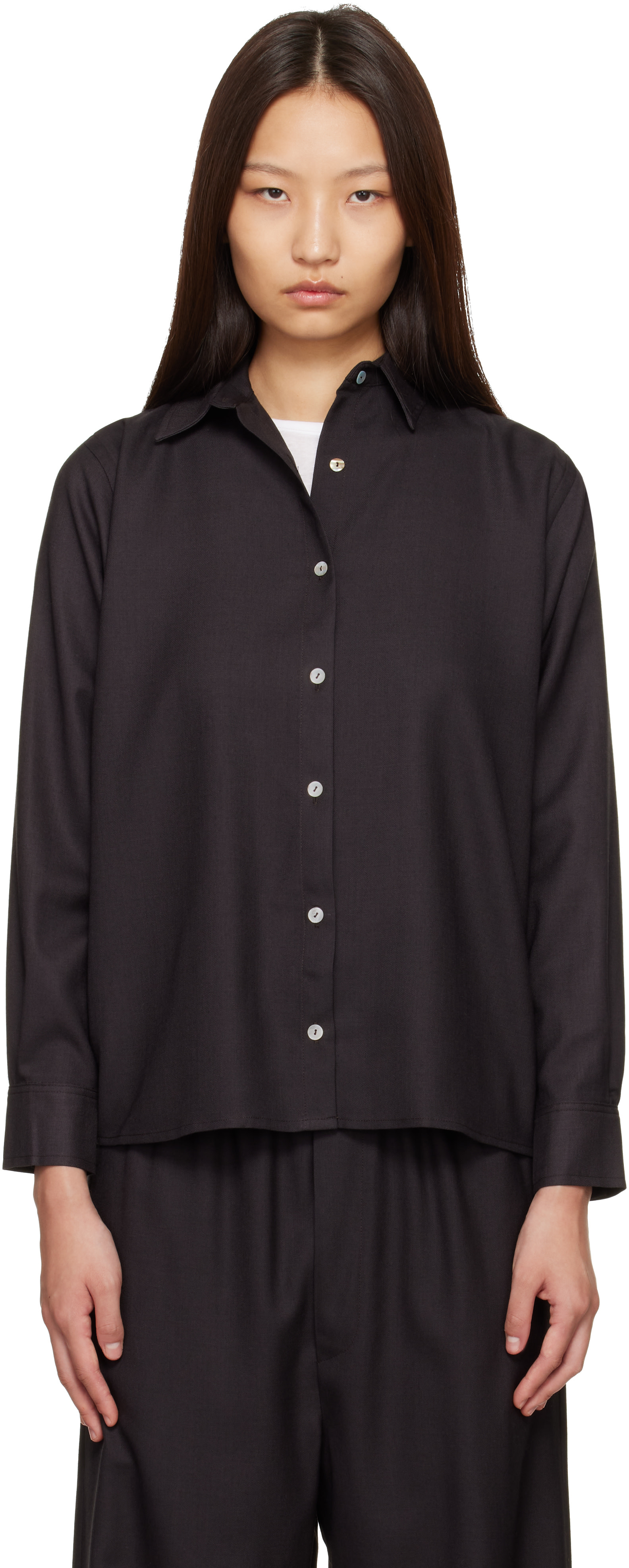 Baserange - Chemise Stoa brune