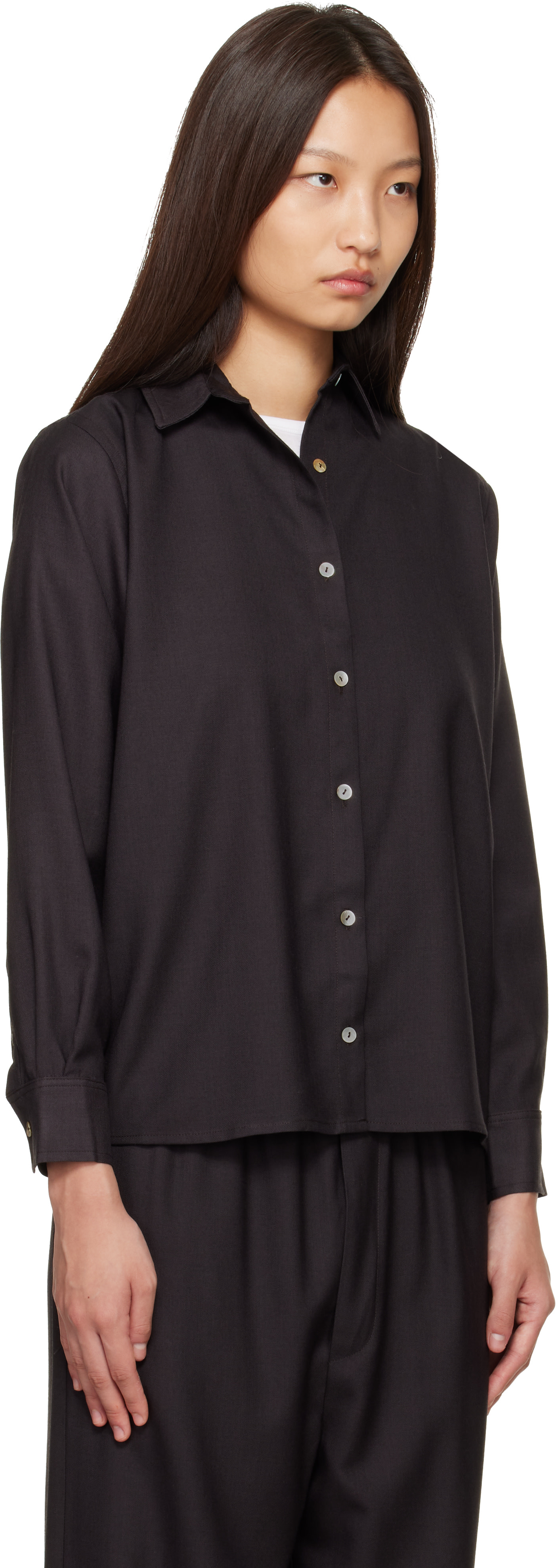 Baserange - Chemise Stoa brune