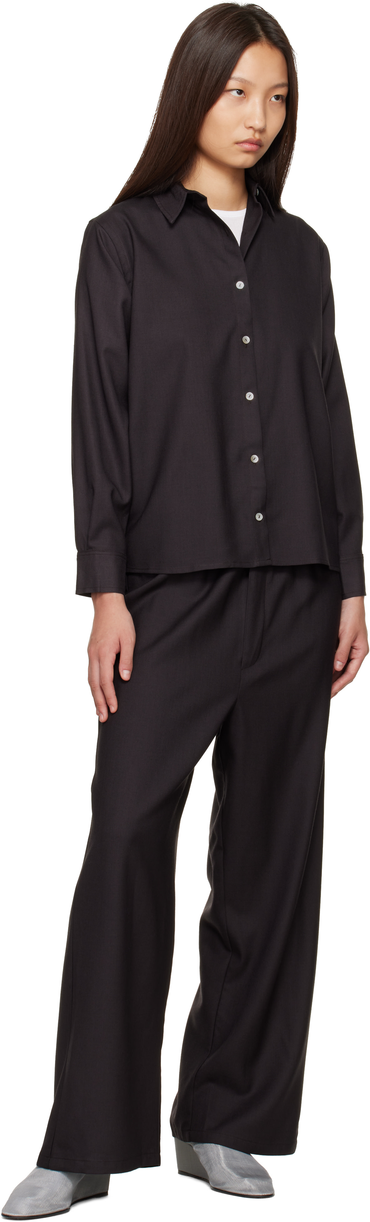 Baserange - Chemise Stoa brune
