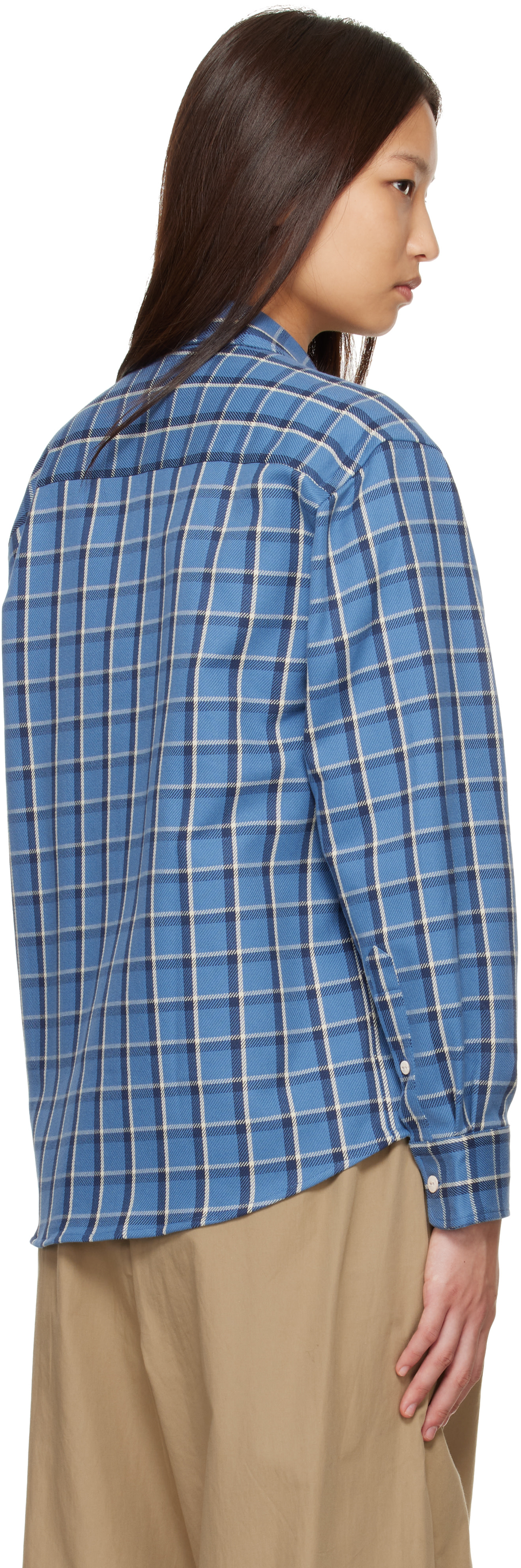 Baserange - Chemise Bent bleue