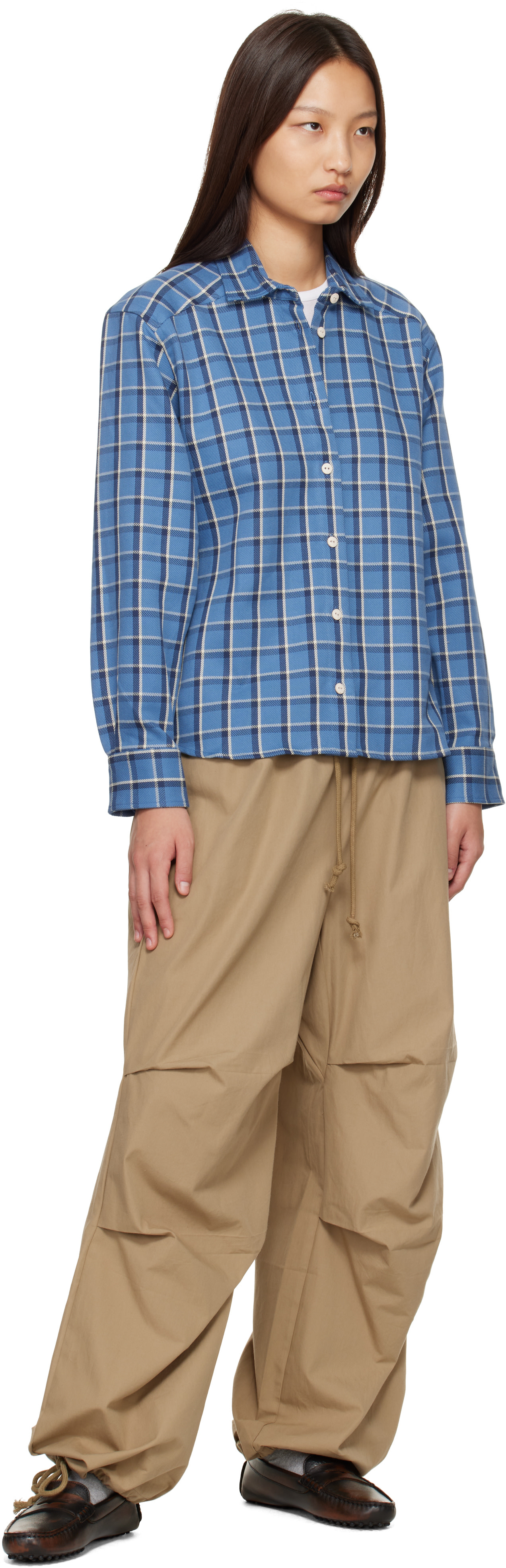 Baserange - Chemise Bent bleue