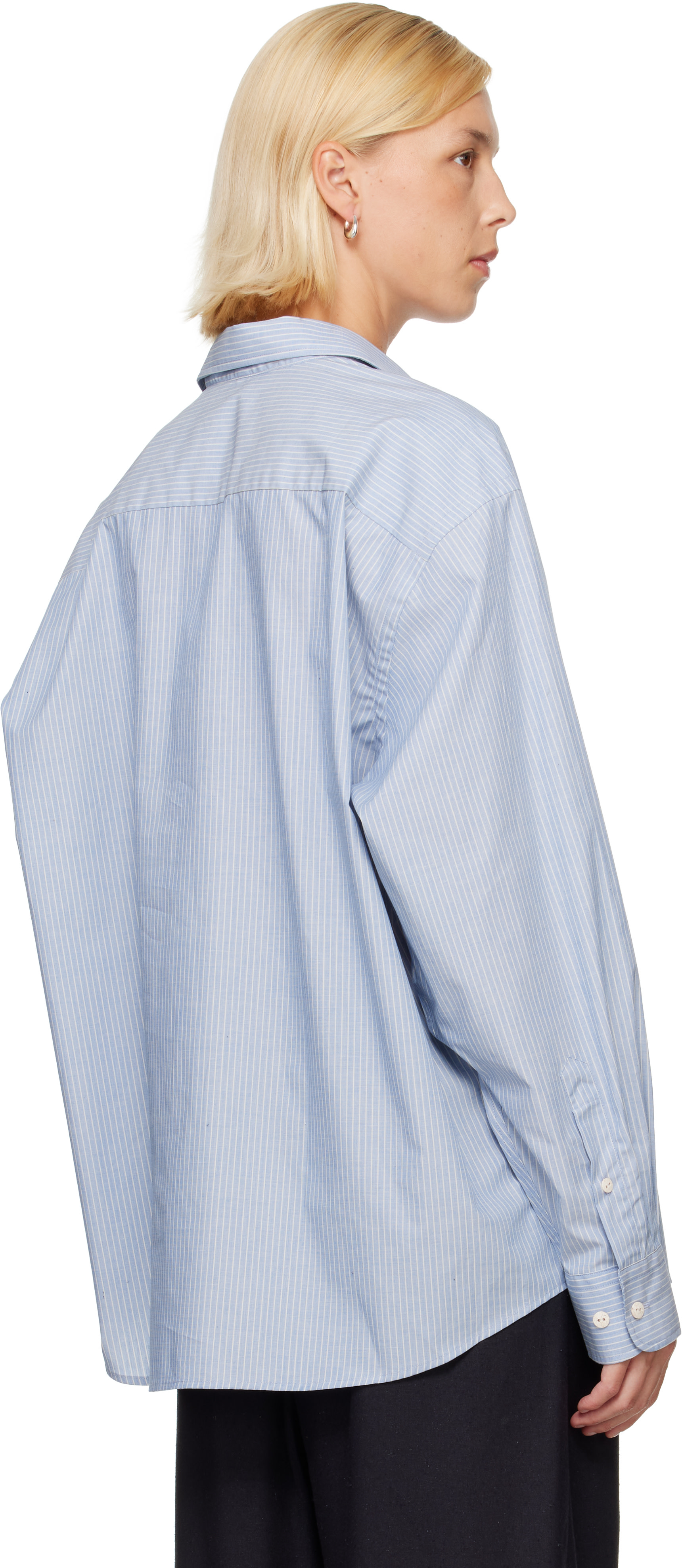 Baserange - Chemise Claude bleu et blanc