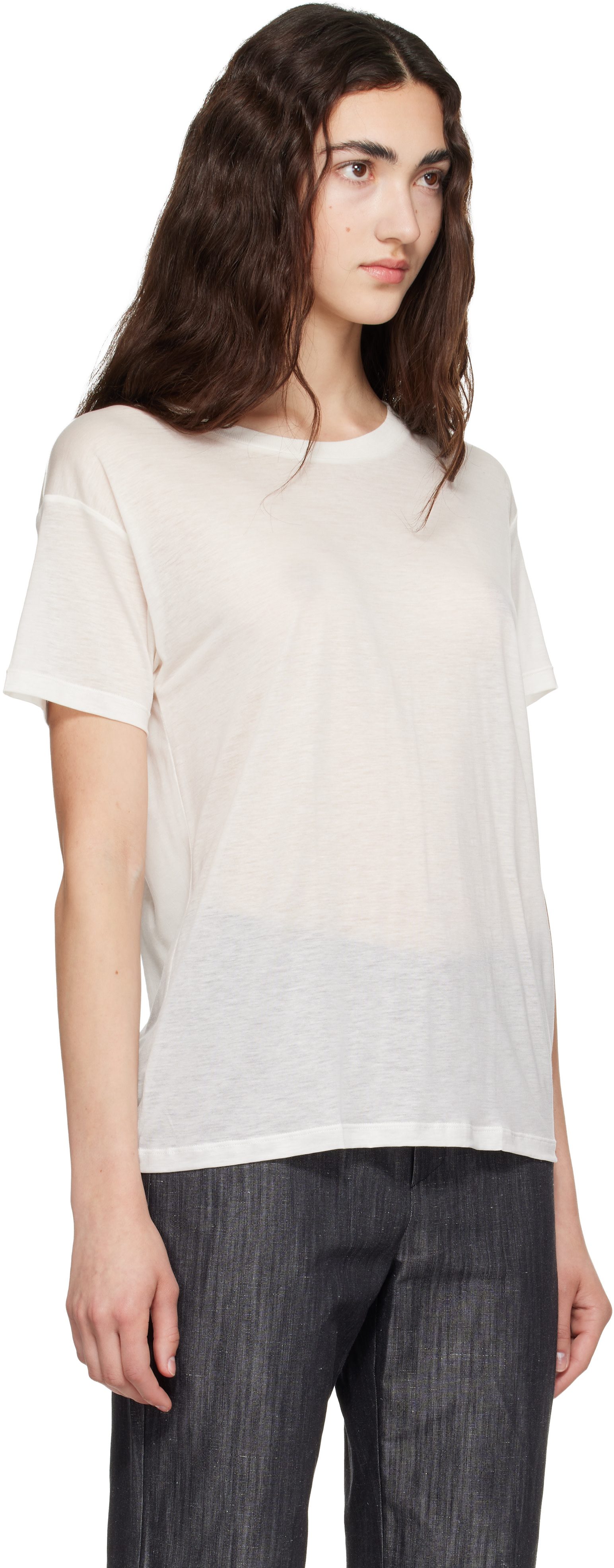 Baserange - T-shirt décontracté blanc