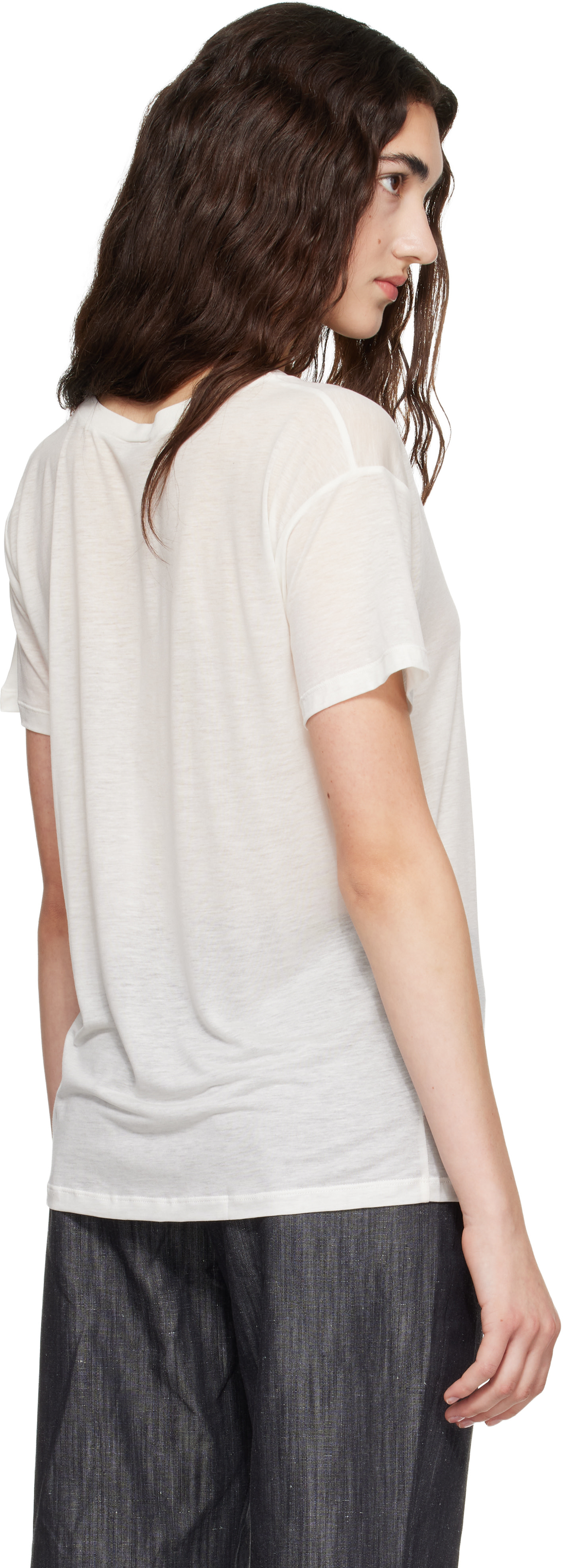 Baserange - T-shirt décontracté blanc