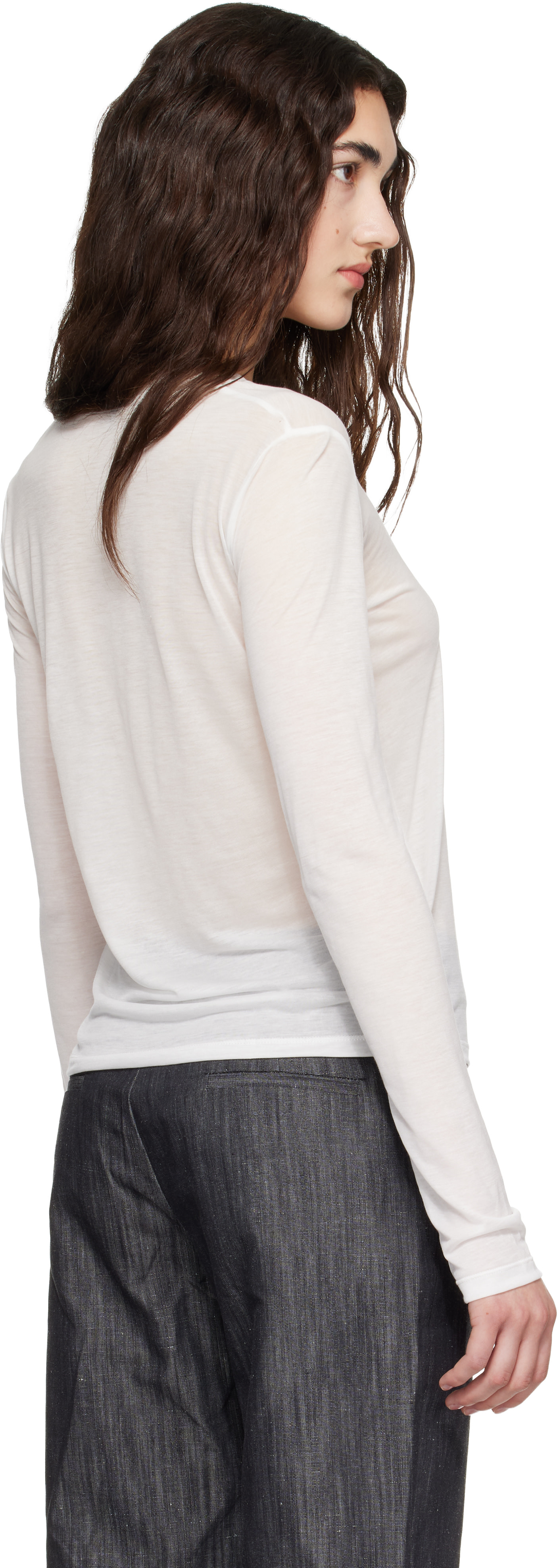 Baserange - White Long Sleeve T-shirt