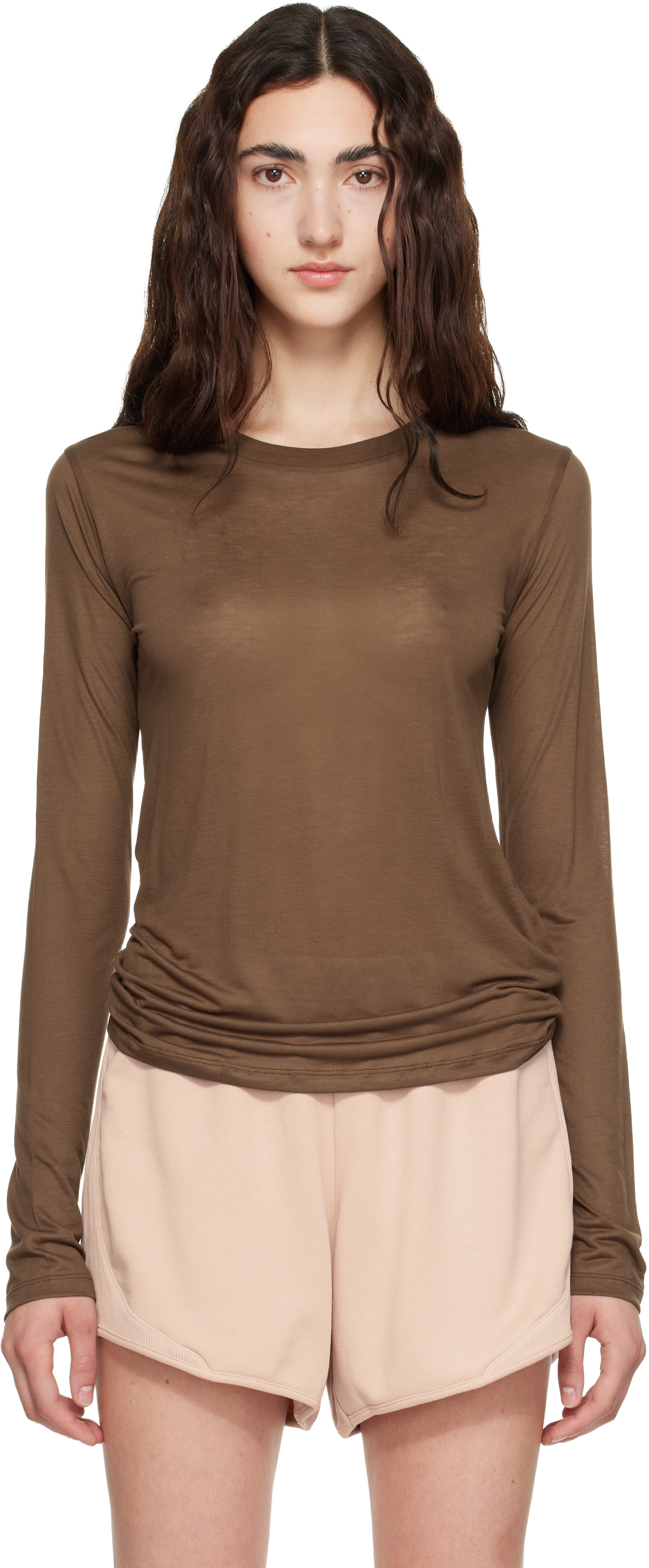 Baserange - Brown Long Sleeve T-shirt