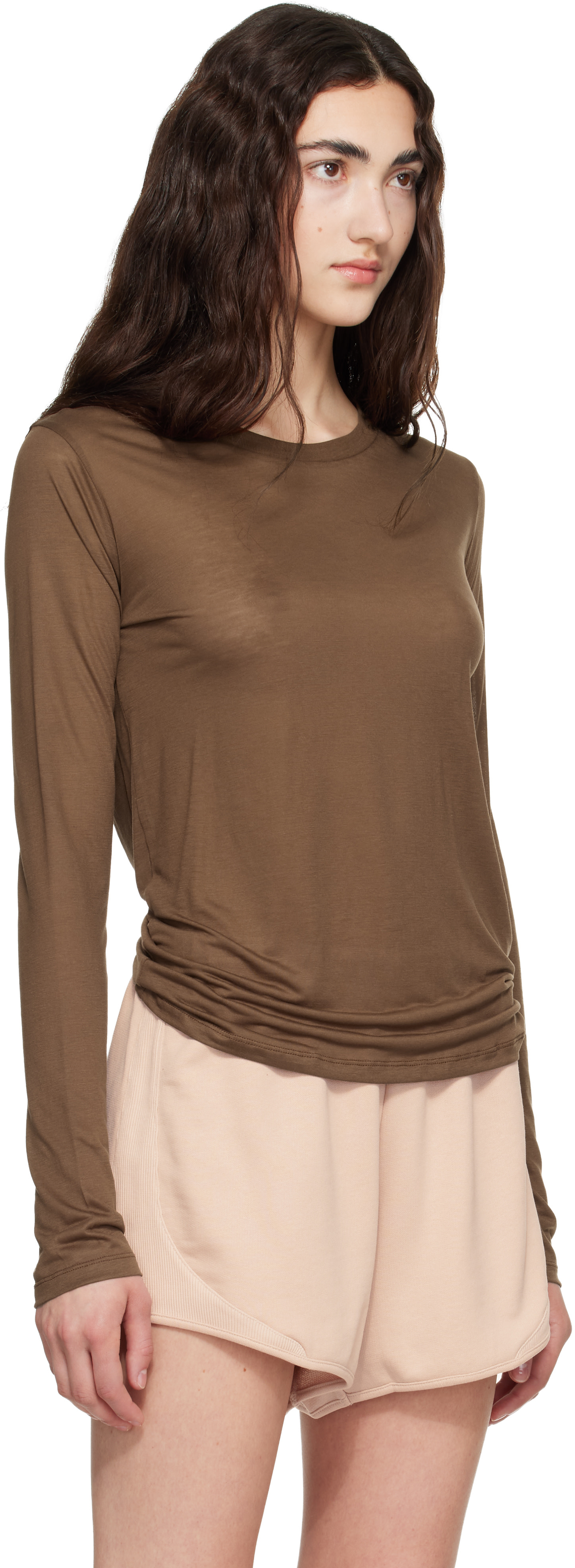 Baserange - Brown Long Sleeve T-shirt